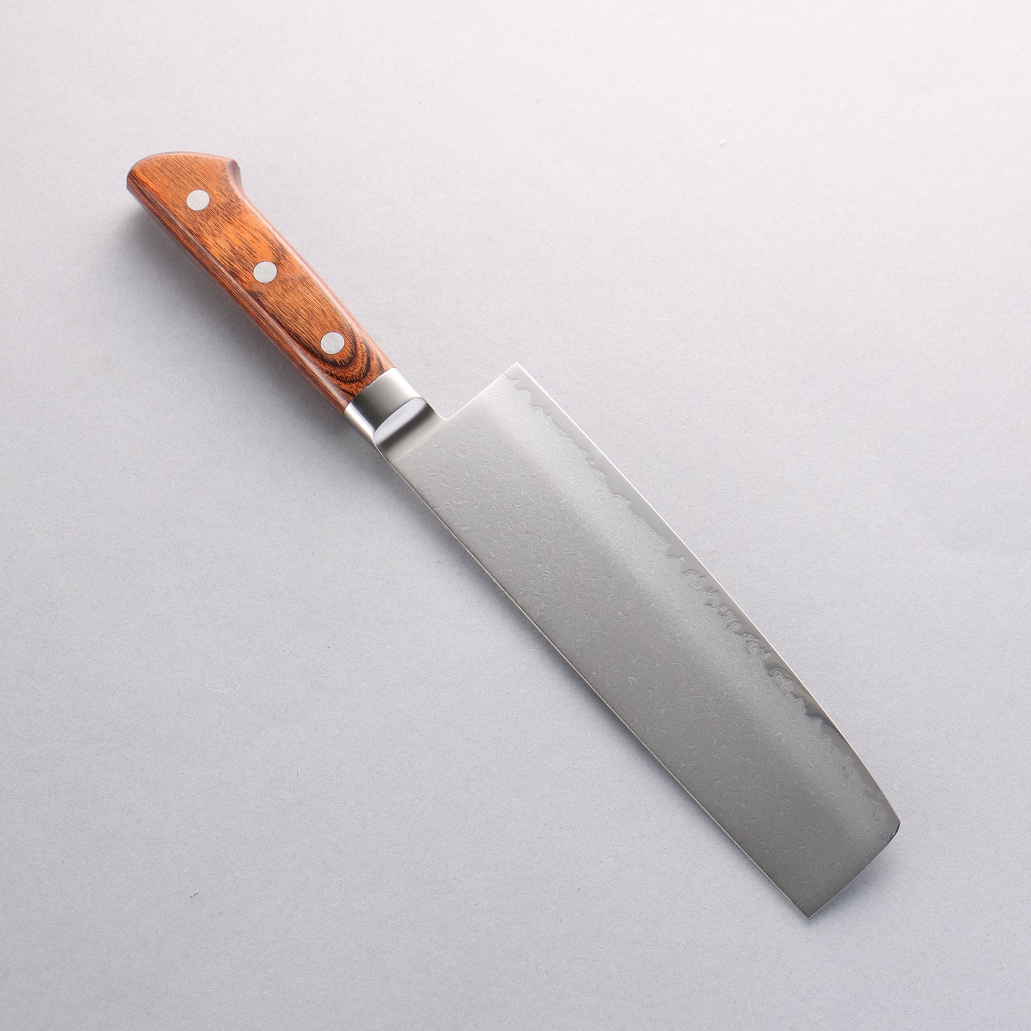 玉鋼 響十 63層 ダマスカス 菜切包丁 180mm KP-1165 - 清助刃物