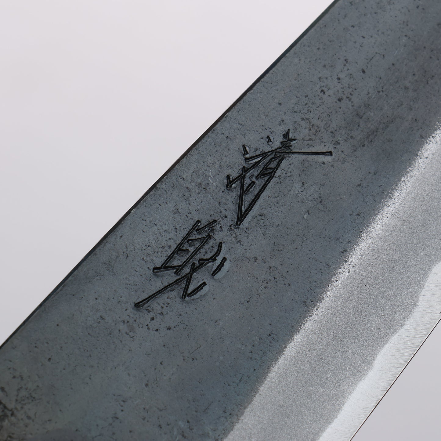 清助 青スーパー鋼 黒仕上げ 文化包丁 180mm パープルハート (口輪:樫)柄 - 清助刃物