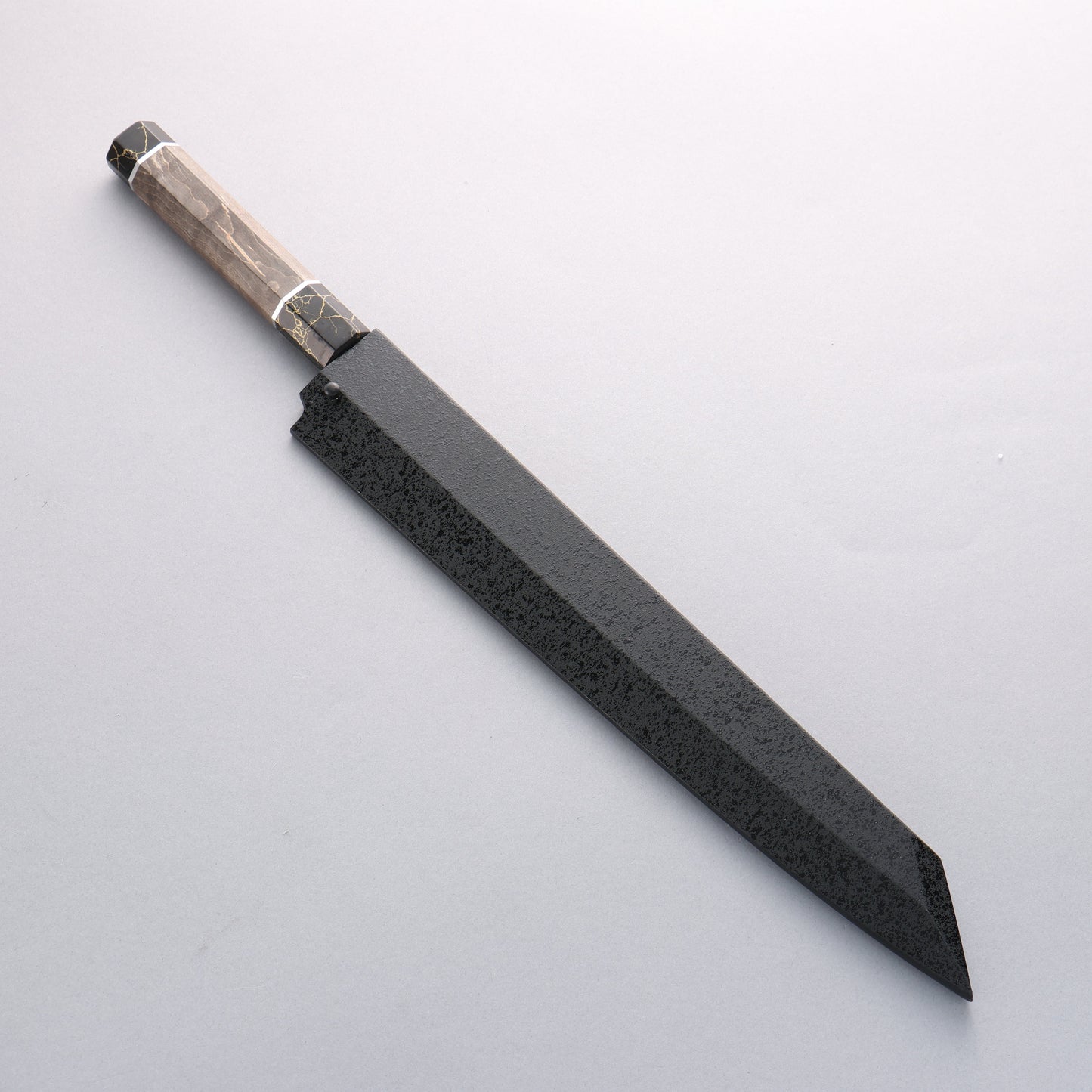 堺 孝行 白虎 白一鋼 切付柳刃包丁 300mm スタビライズドウッド柄 鞘付き - 清助刃物