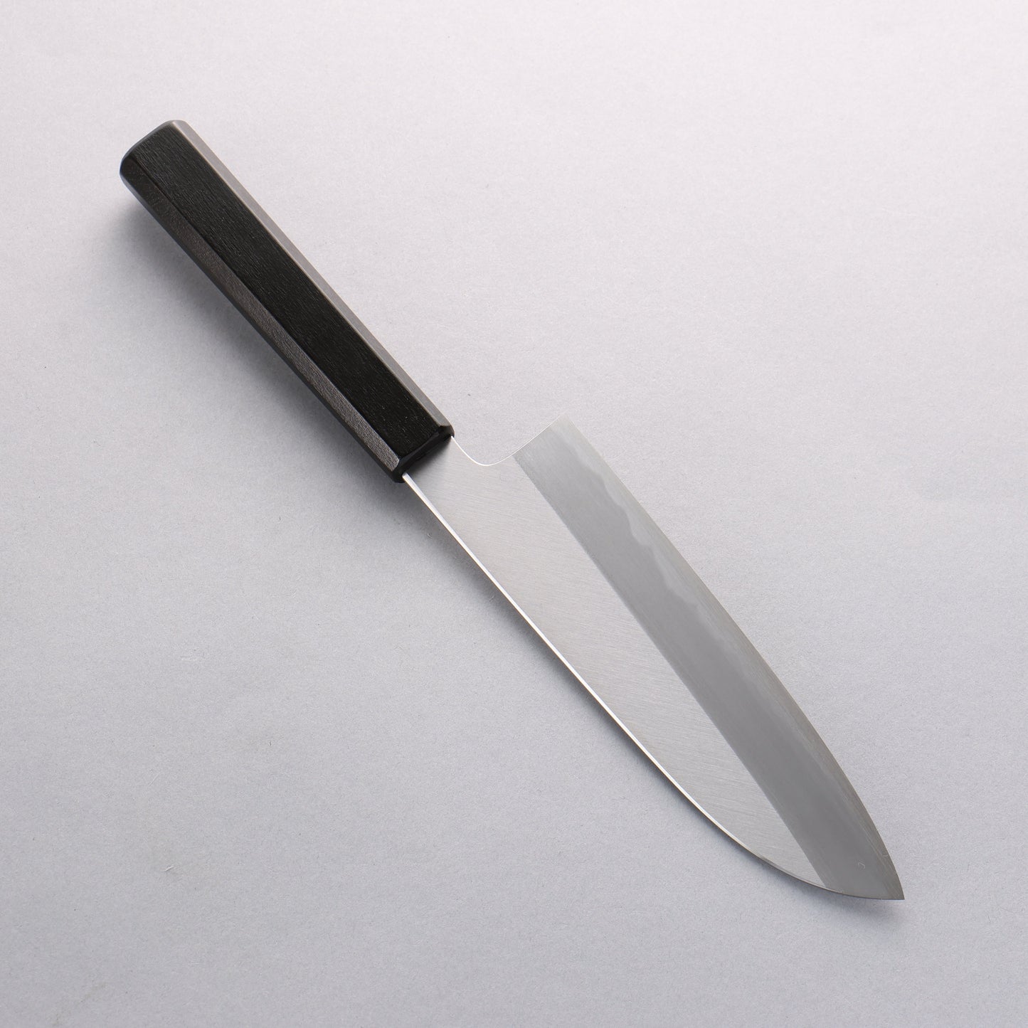 景清 白鋼 三徳包丁 165mm 漆塗り (朴)柄 - 清助刃物