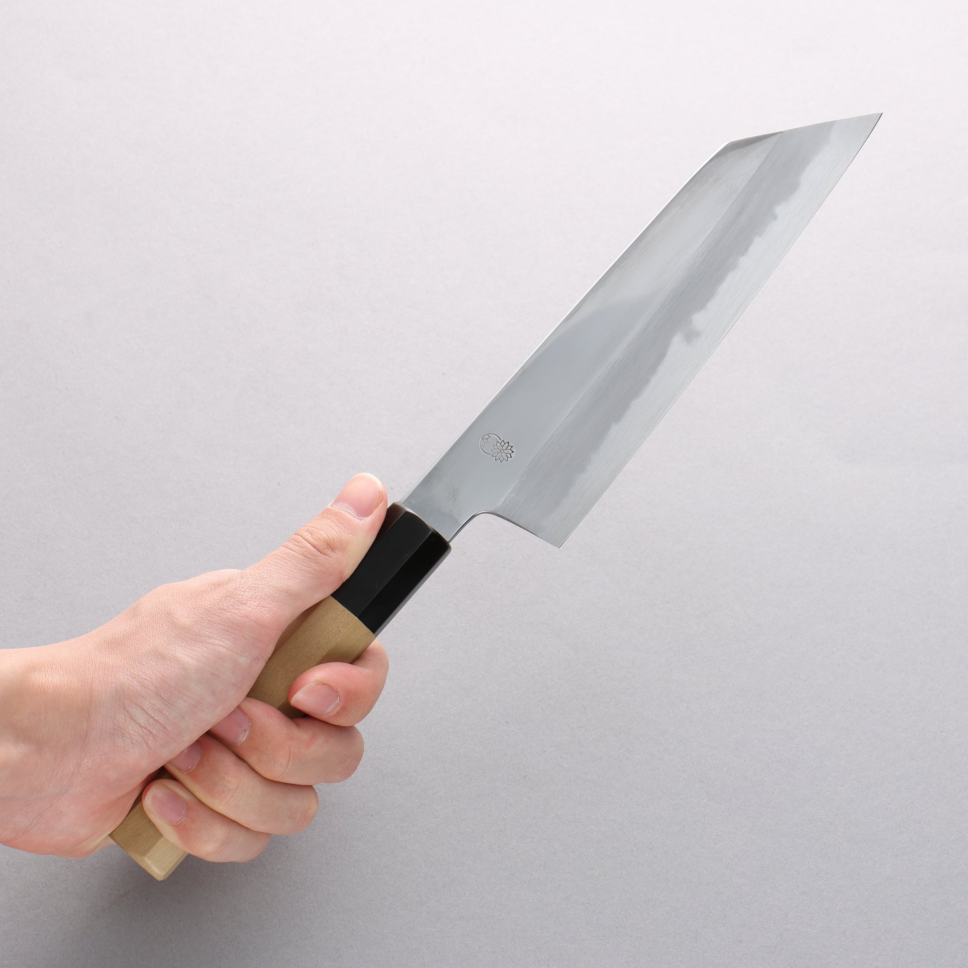 重陽 青一鋼 鏡面仕上げ 切付三徳包丁 180mm - 清助刃物