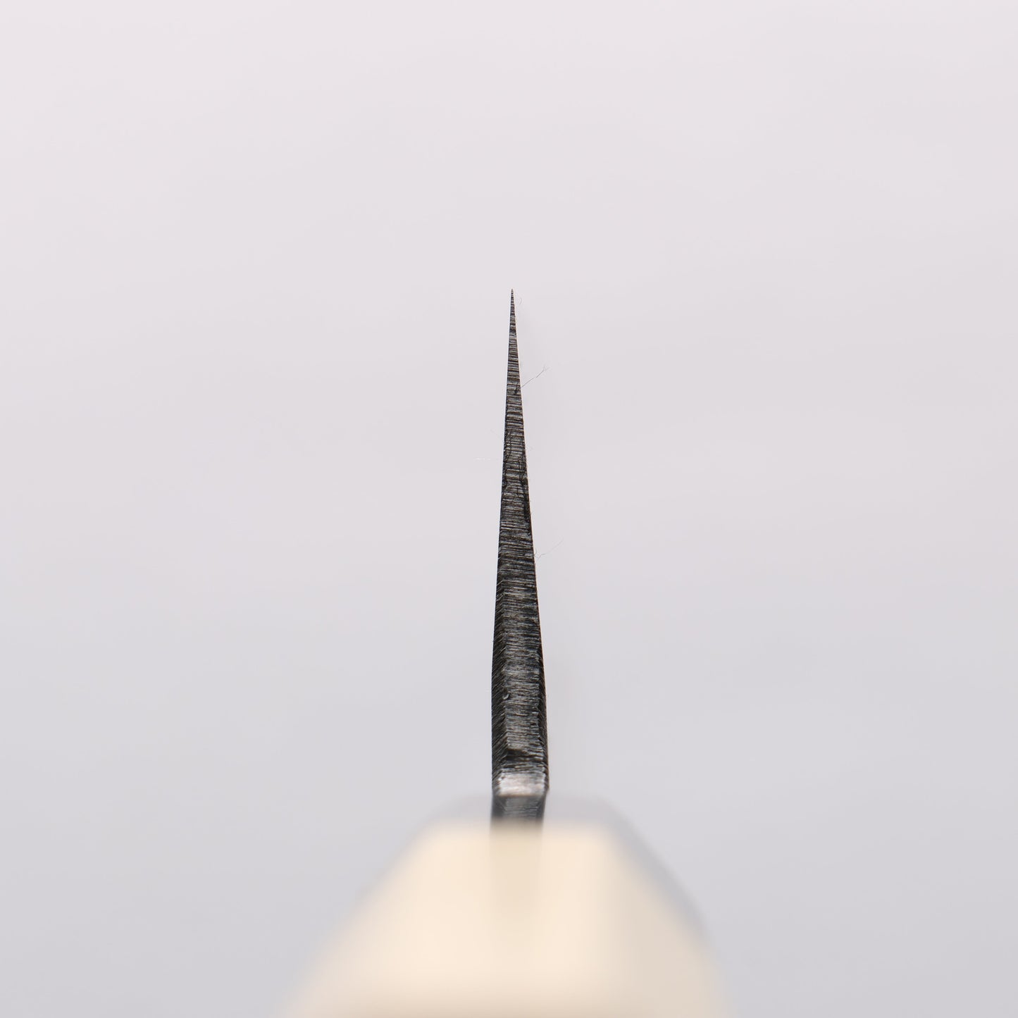 菊月 白ニ鋼 黒仕上げ 切付牛刀包丁 210mm 朴柄 - 清助刃物