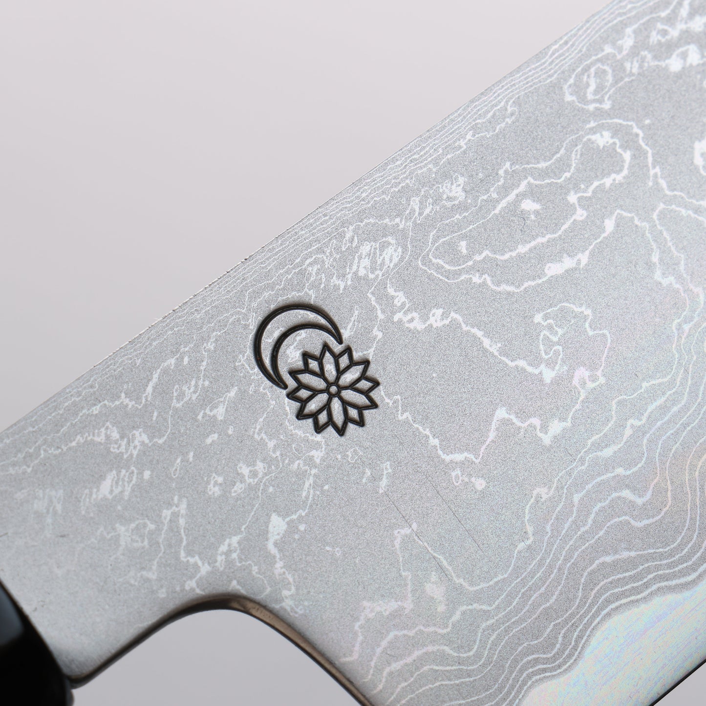 菊月 青一鋼 ダマスカス 切付三徳包丁 180mm 朴柄 - 清助刃物