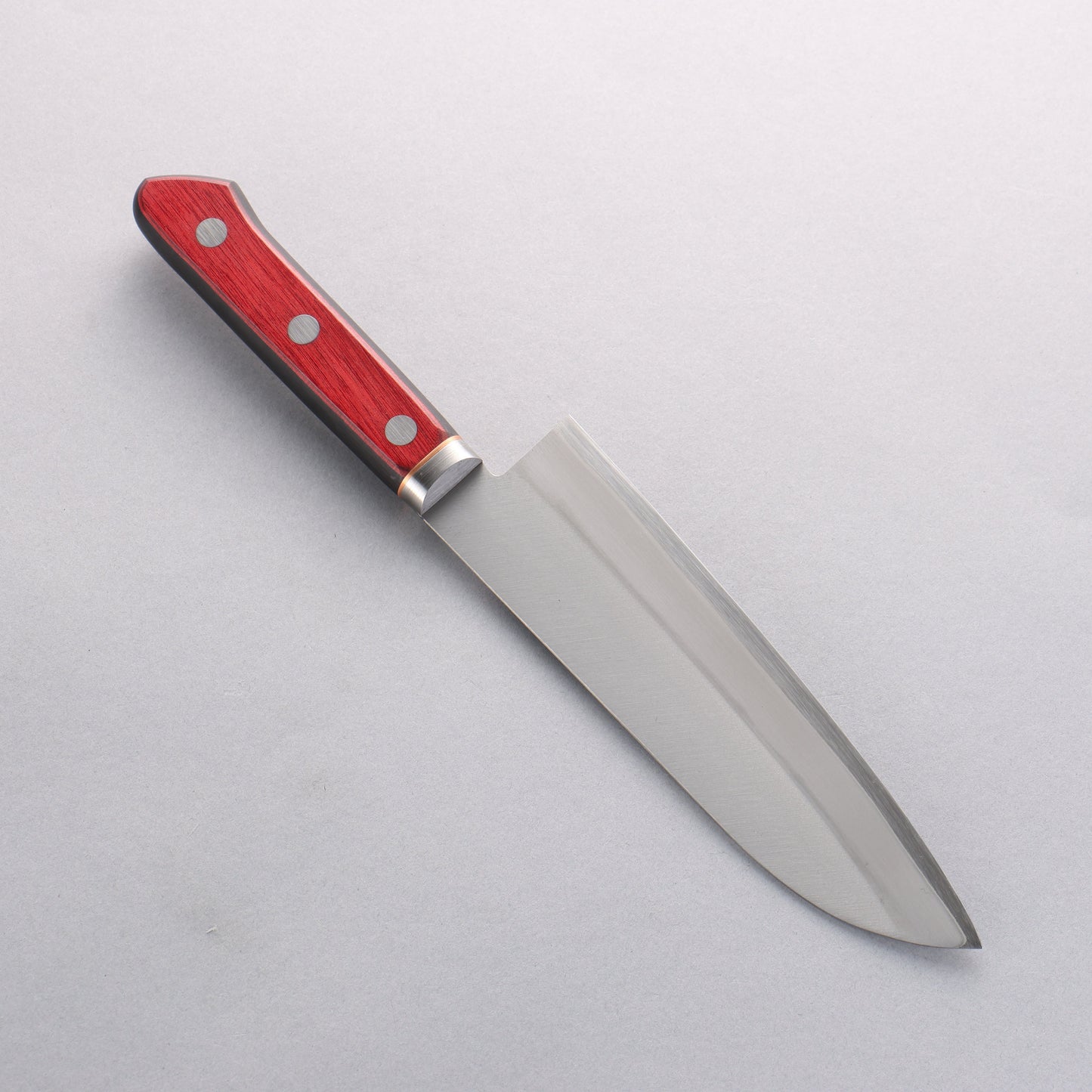 清助 青スーパー鋼 磨き仕上げ 三徳包丁 170mm 赤黒合板柄 - 清助刃物