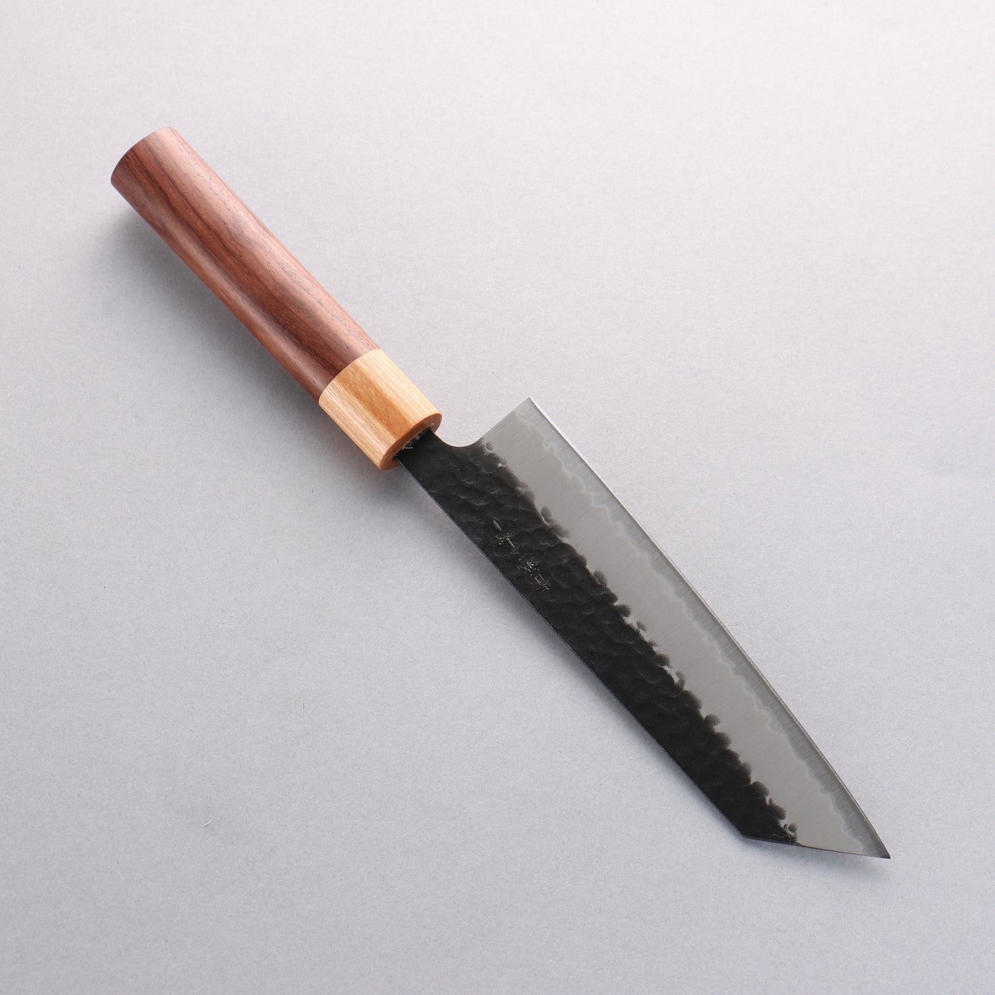 清助 青スーパー鋼 鎚目 文化包丁 170mm 紫檀 (口輪:白合板)柄 - 清助刃物