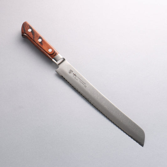 玉鋼 響十 63層 ダマスカス パン切り包丁 230mm KP-1118 - 清助刃物