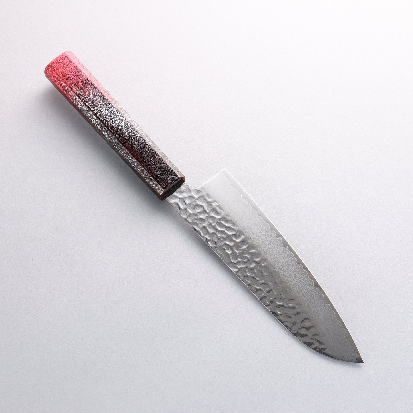 堺 孝行 琳凰 VG10 33層 ダマスカス 三徳包丁 和包丁 170mm 赤漆塗り柄 - 清助刃物