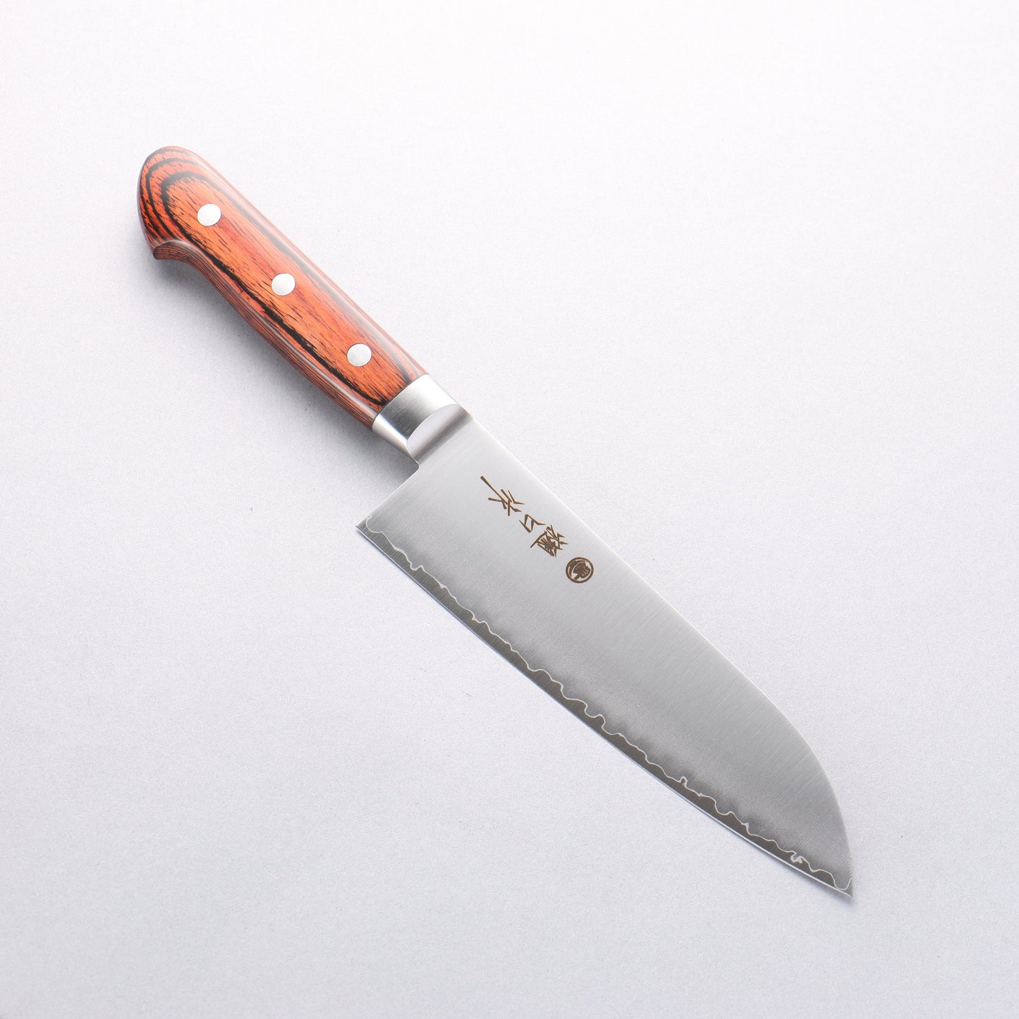 樋口 SG2 三徳包丁 180mm 合板 (スコッチ色)柄 - 清助刃物
