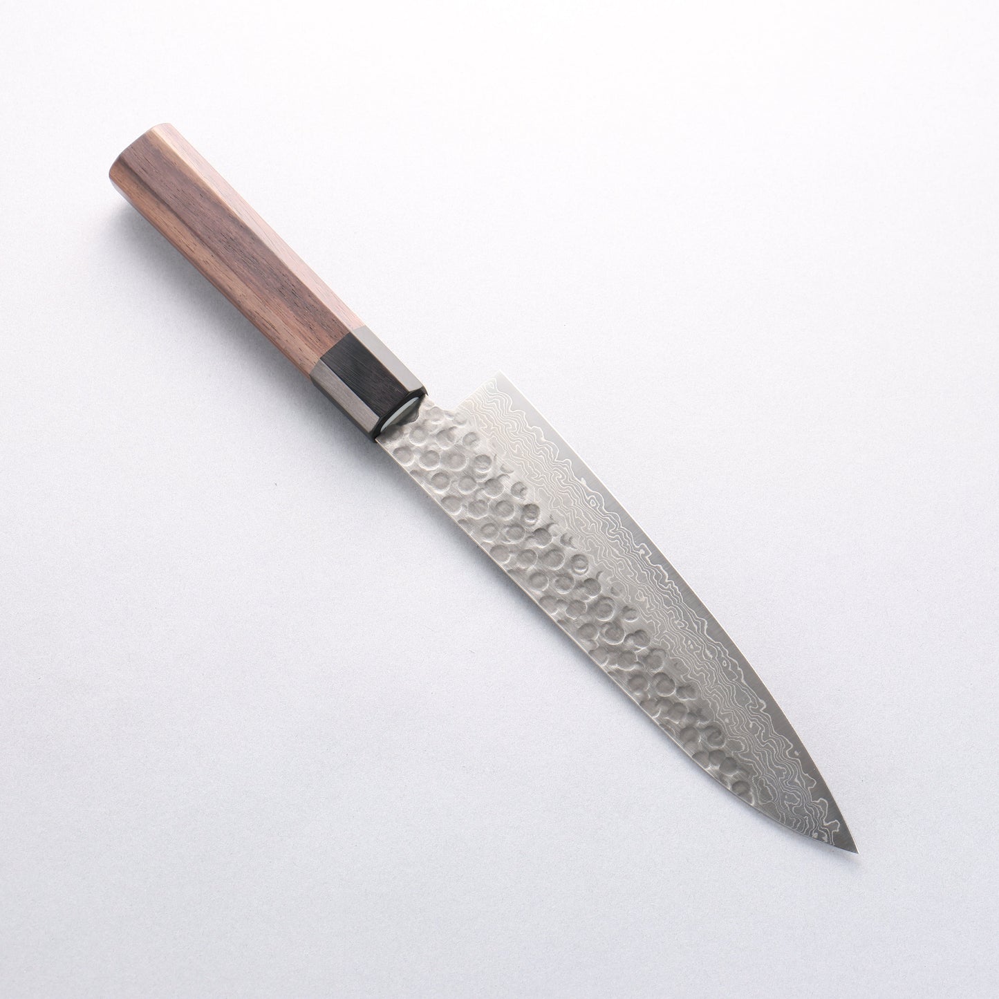 清助 AUS10 45層ダマスカス 牛刀包丁 180mm 紫檀柄 - 清助刃物