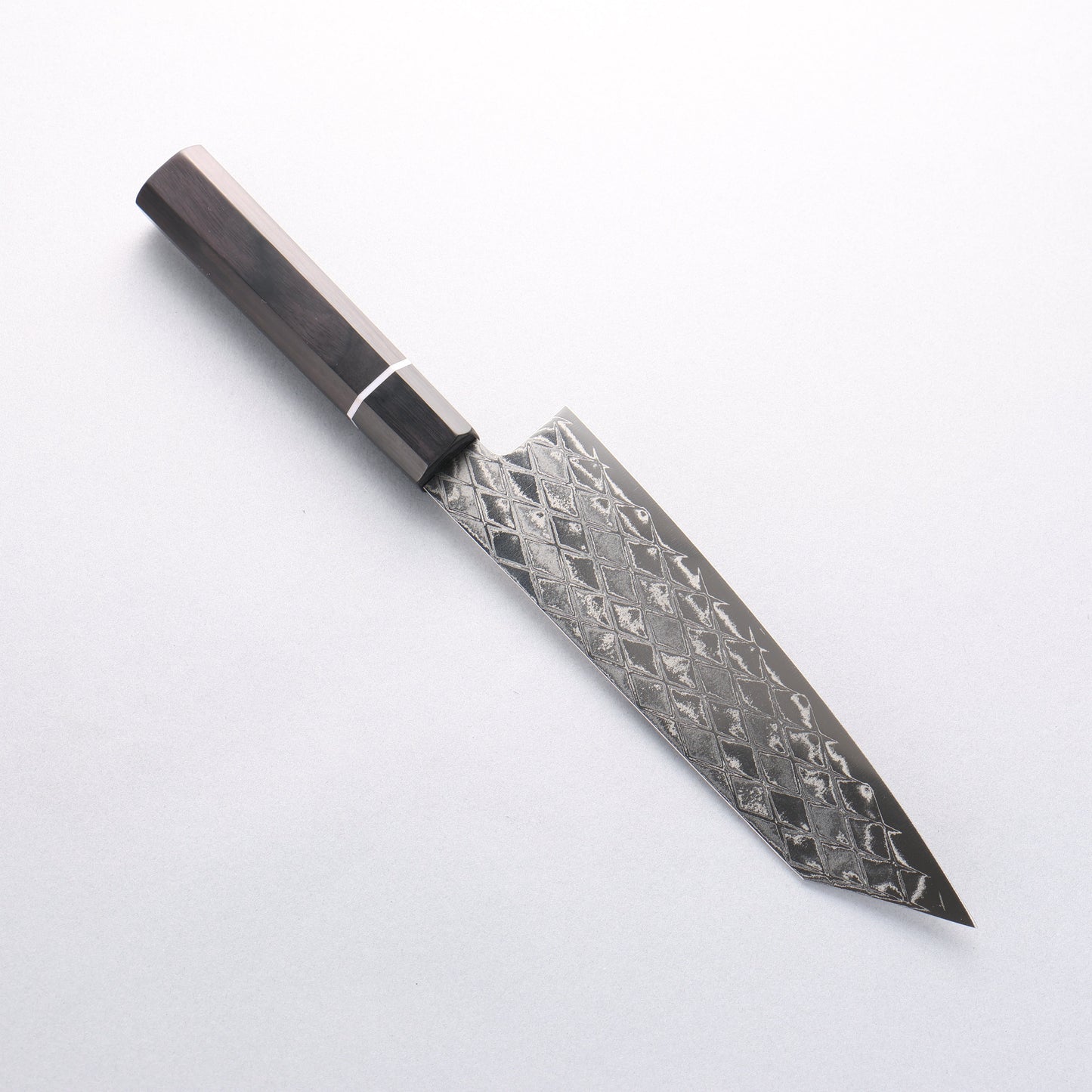 清助 AUS10 ミラークロス 文化包丁 180mm 黒合板柄 - 清助刃物