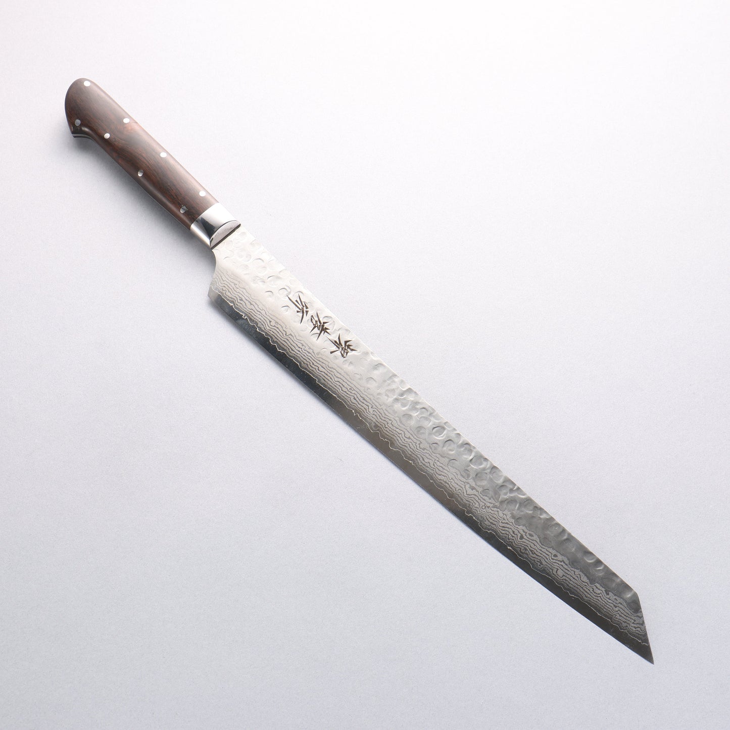 堺 孝行 VG10 33層 ダマスカス 切付柳刃包丁 270mm デザートアイアンウッド(杉原モデル)柄 - 清助刃物