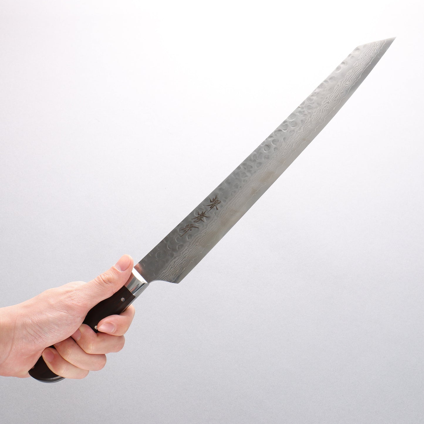 堺 孝行 VG10 33層 ダマスカス 切付柳刃包丁 270mm デザートアイアンウッド(杉原モデル)柄 - 清助刃物
