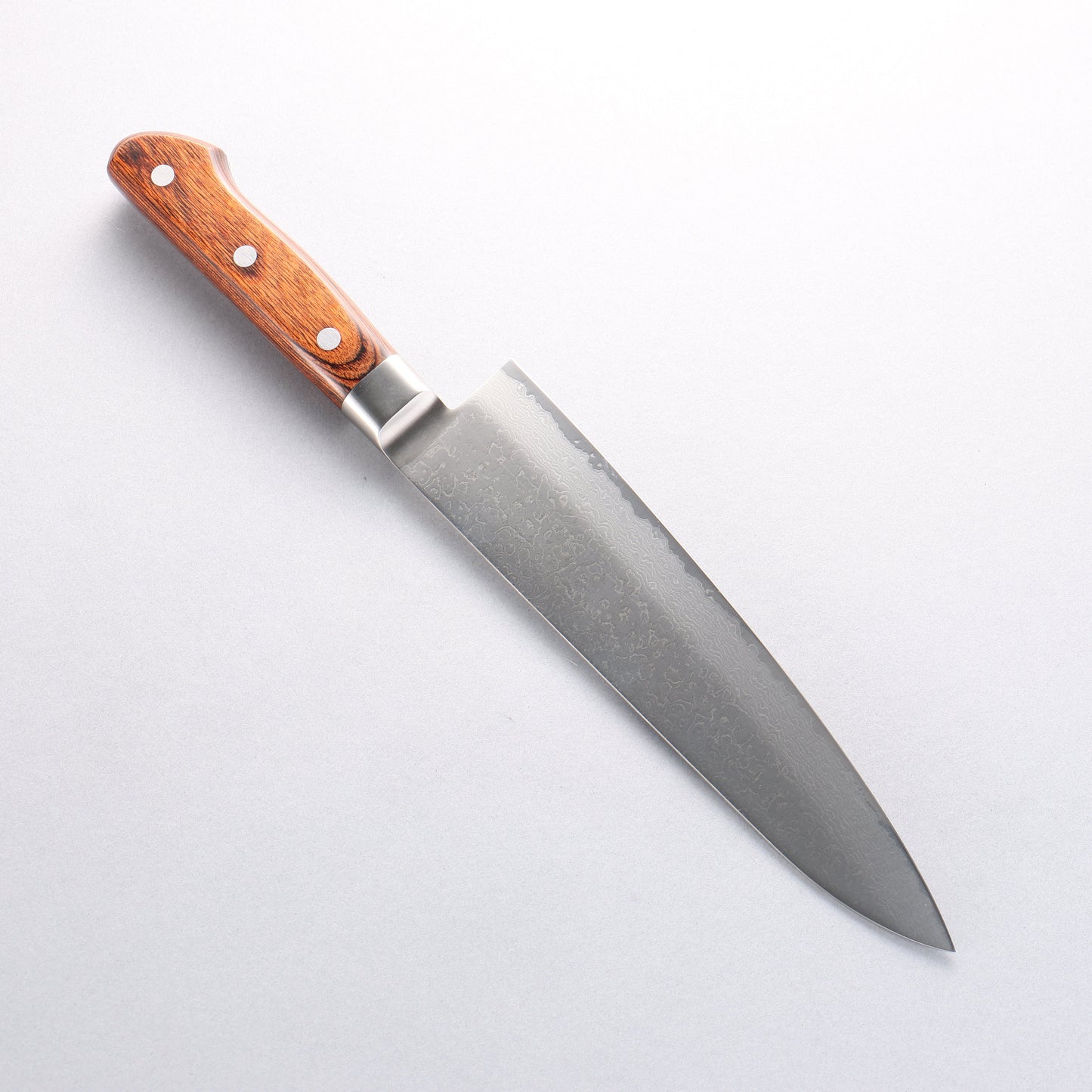 玉鋼 響十 63層 ダマスカス 牛刀包丁 210mm KP-1105 - 清助刃物