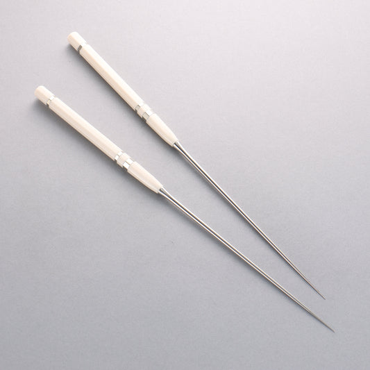 ステンレス鋼 盛箸 イミテーション象牙柄 180mm - 清助刃物