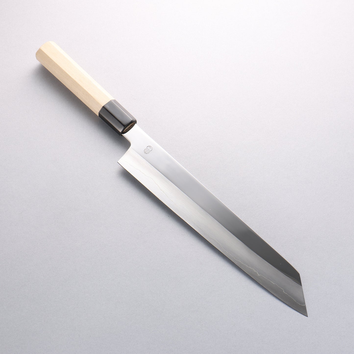 重陽 銀三鋼 鏡面仕上げ 切付牛刀包丁 270mm 朴柄 - 清助刃物