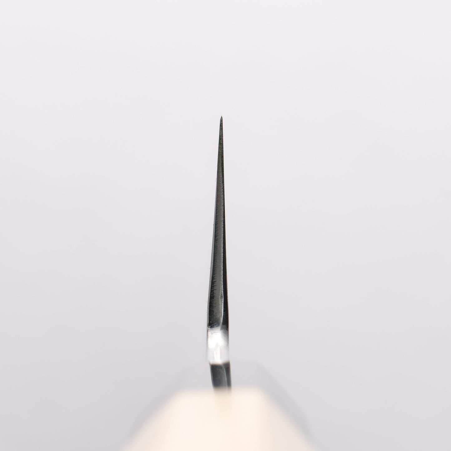 重陽 銀三鋼 鏡面仕上げ 切付牛刀包丁 270mm 朴柄 - 清助刃物