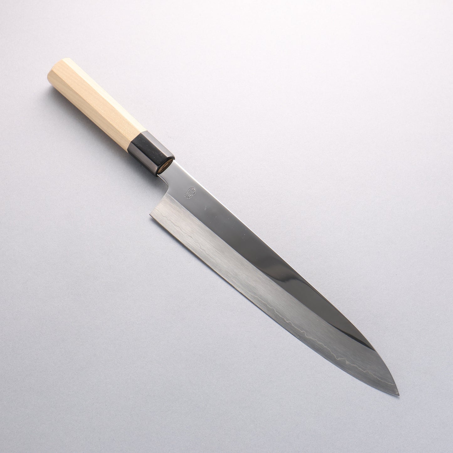 重陽 銀三鋼 鏡面仕上げ 牛刀包丁 270mm 朴柄 - 清助刃物