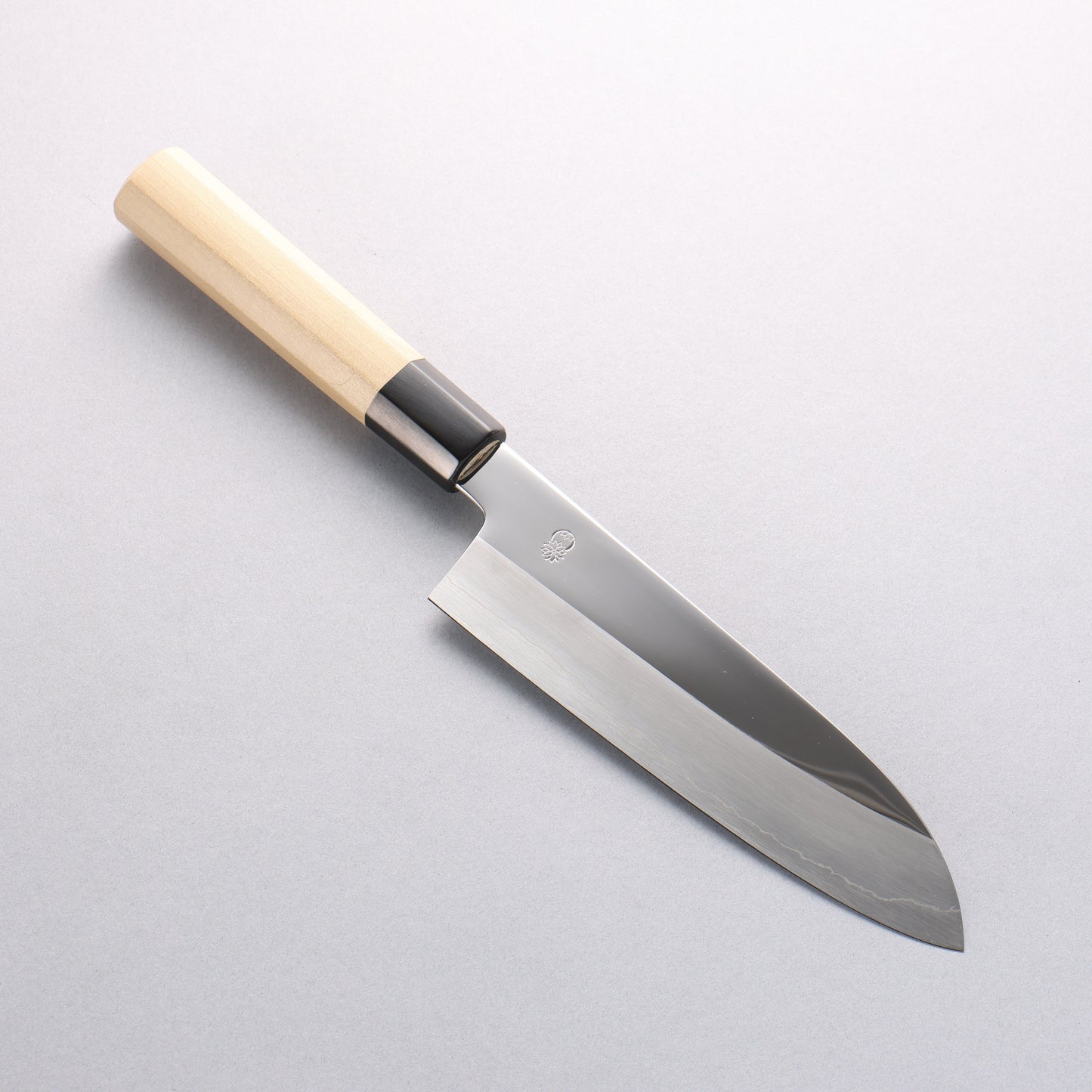 重陽 銀三鋼 鏡面仕上げ 三徳包丁 180mm 朴柄 - 清助刃物