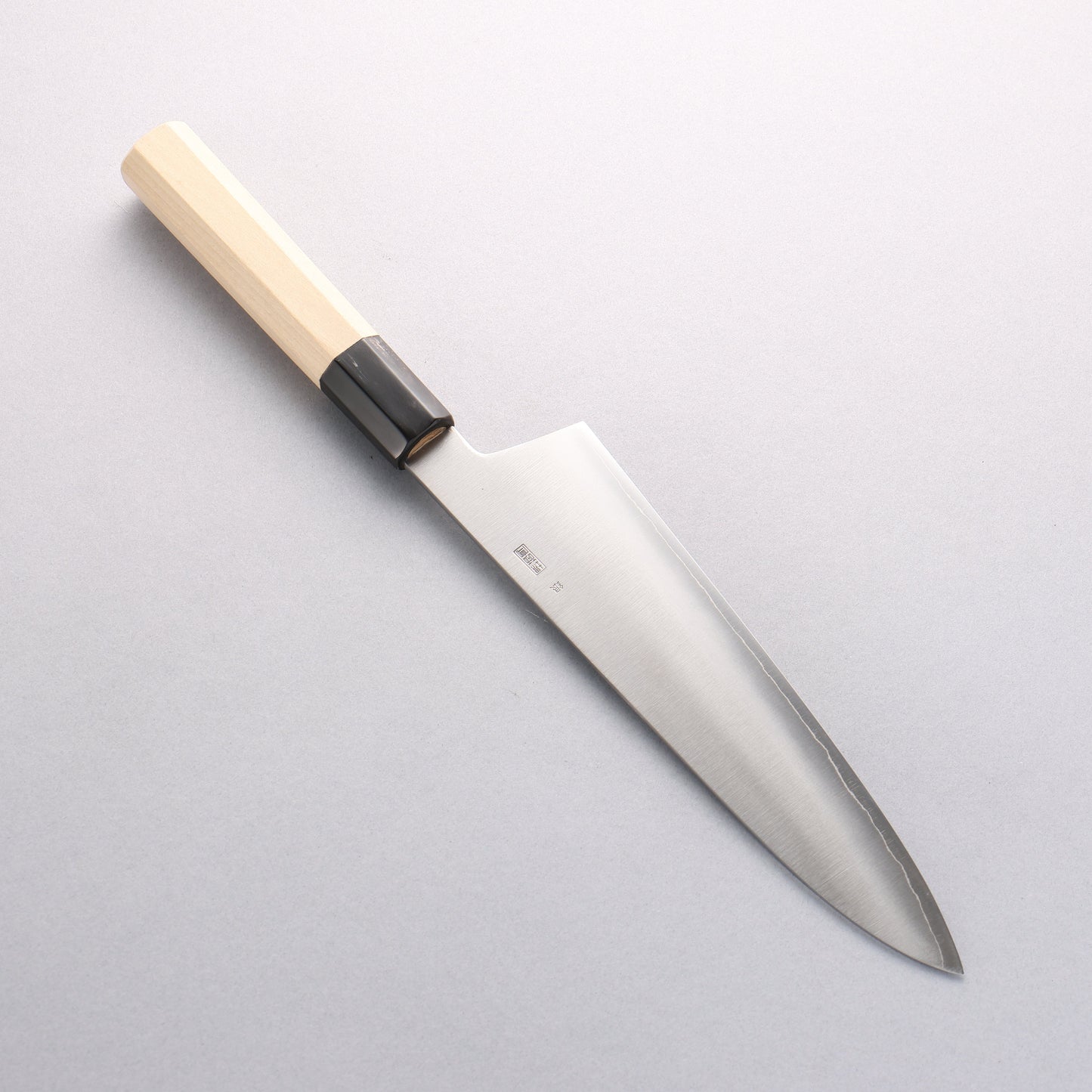 菊月 銀三鋼 暈し 牛刀包丁 210mm 朴柄 - 清助刃物