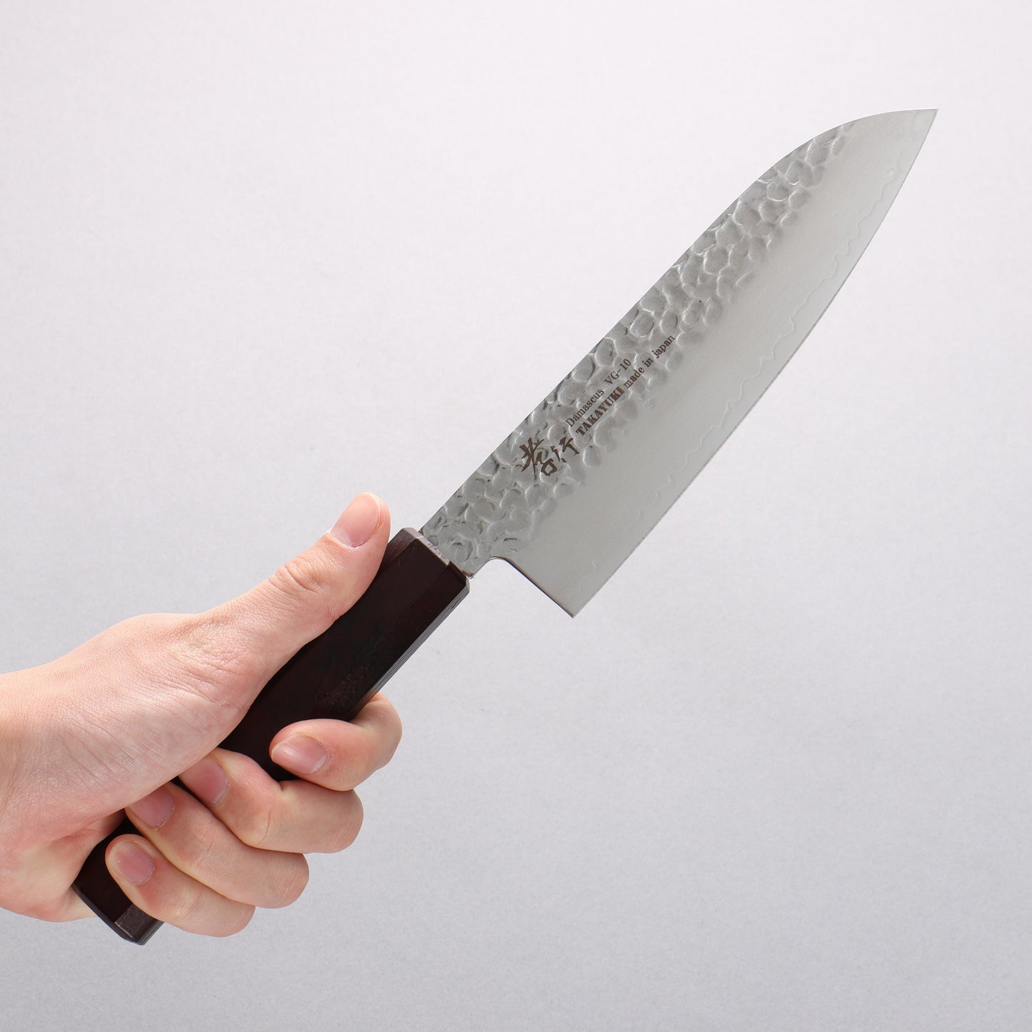 堺 孝行 なないろ VG10 33層 三徳包丁 180mm ABS樹脂(溜べっ甲)柄 - 清助刃物
