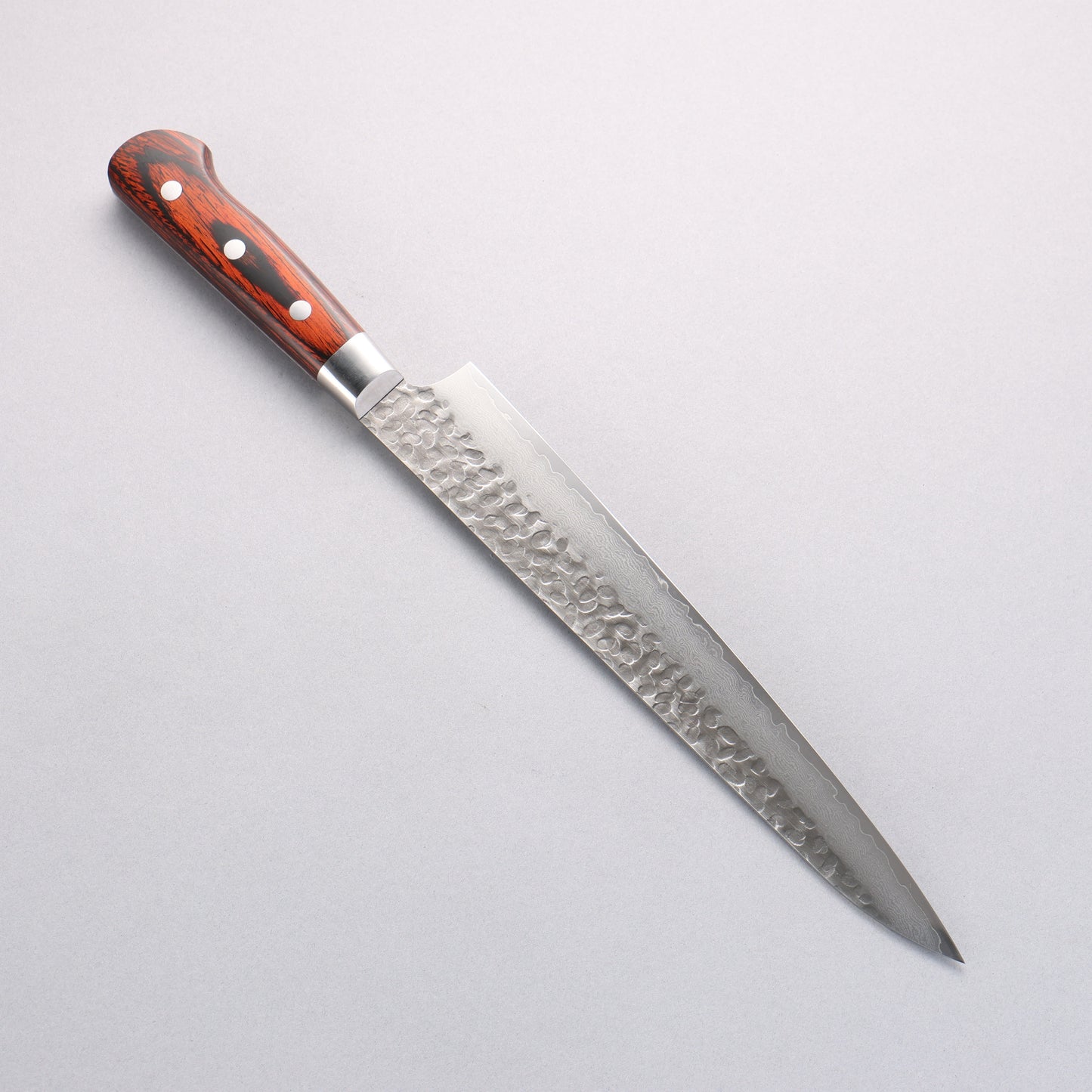 堺 孝行 VG10 33層 ダマスカス 筋引包丁 240mm マホガニー柄 - 清助刃物