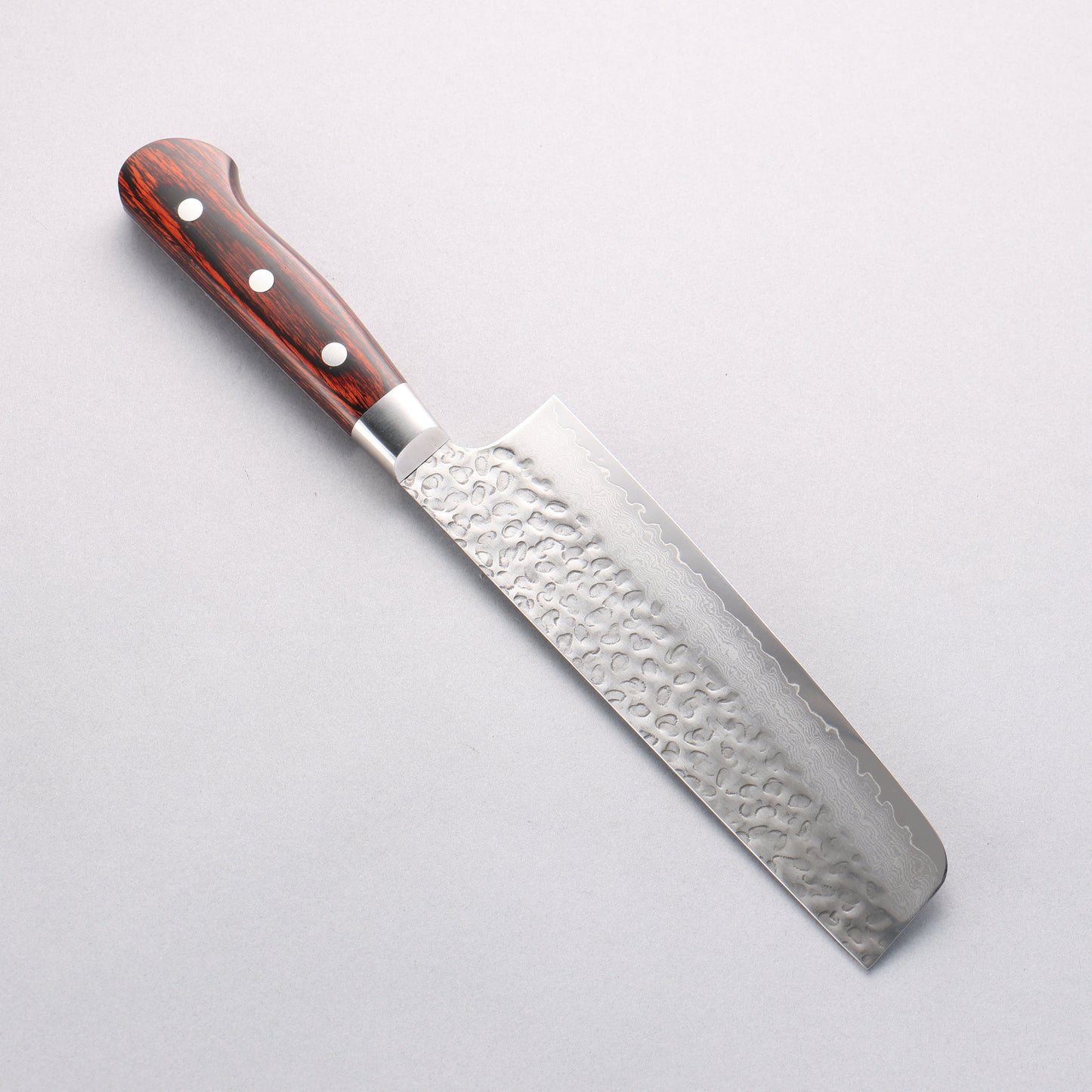 堺 孝行 VG10 33層 ダマスカス 菜切包丁 160mm マホガニー柄 - 清助刃物