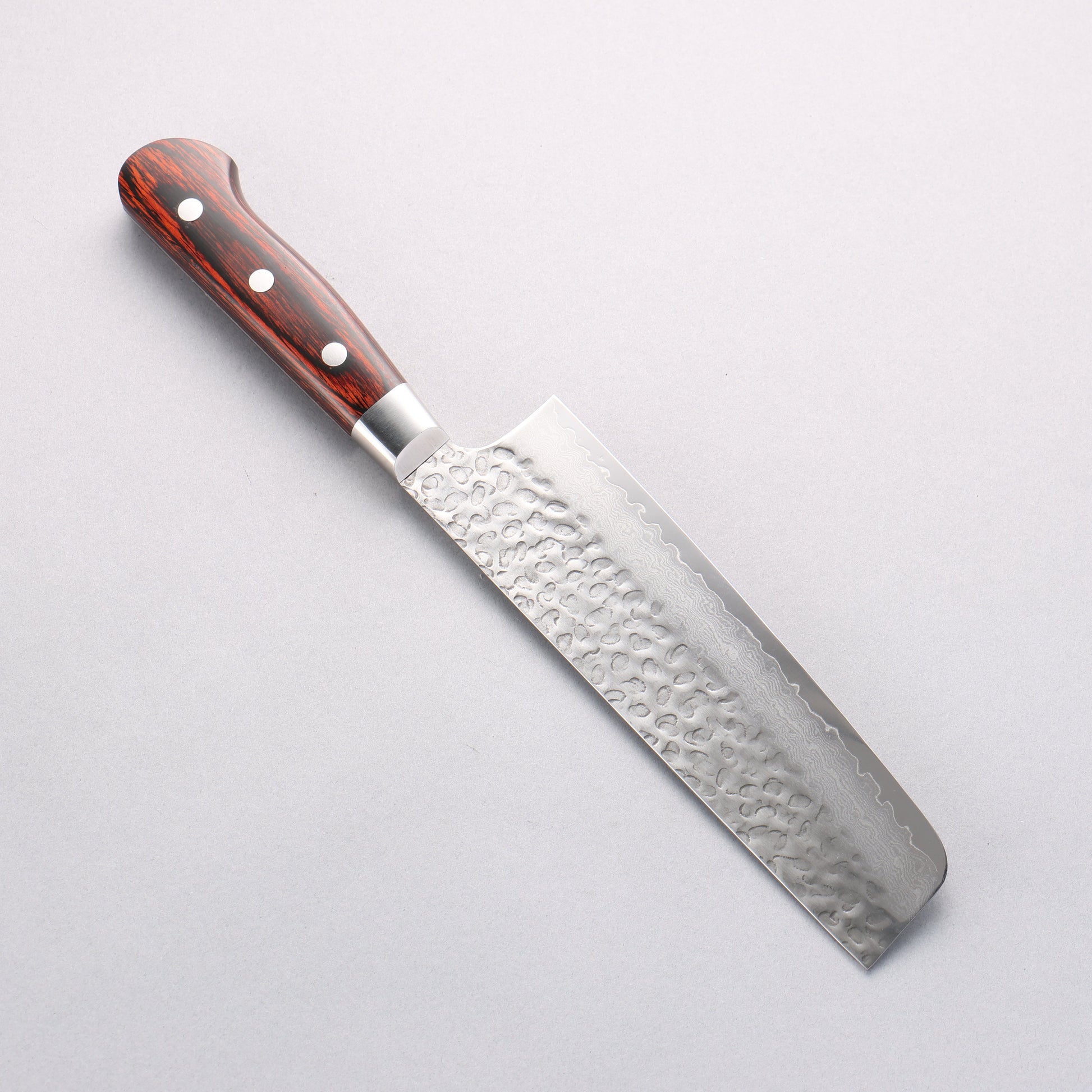 堺 孝行 VG10 33層 ダマスカス 菜切包丁 160mm マホガニー柄 - 清助刃物