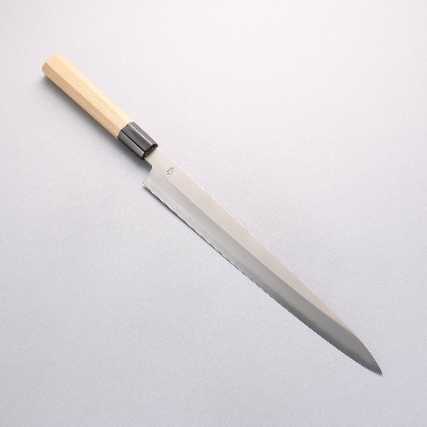 菊月 銀三鋼 暈し 柳刃包丁 300mm 朴柄 - 清助刃物