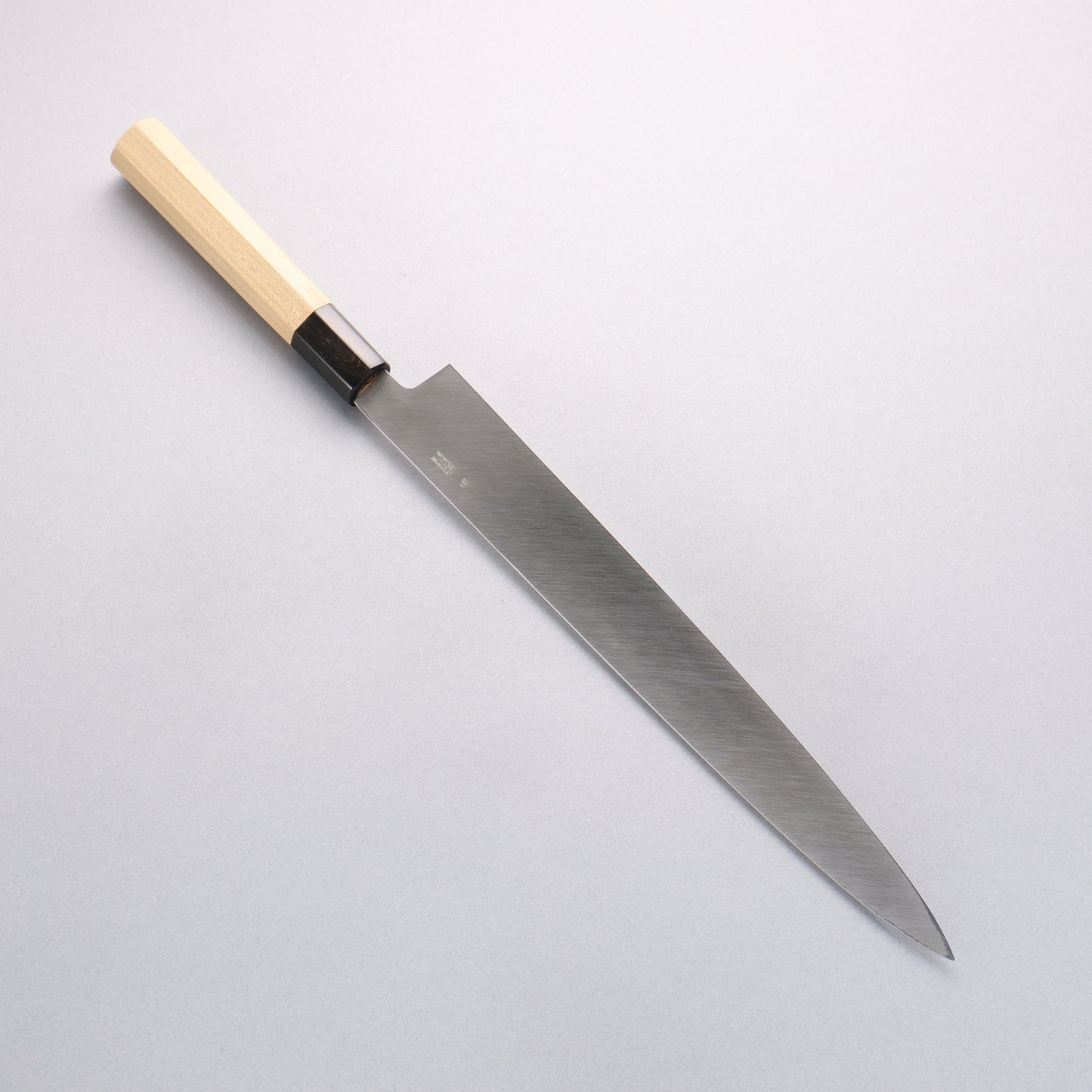 菊月 銀三鋼 暈し 柳刃包丁 300mm 朴柄 - 清助刃物