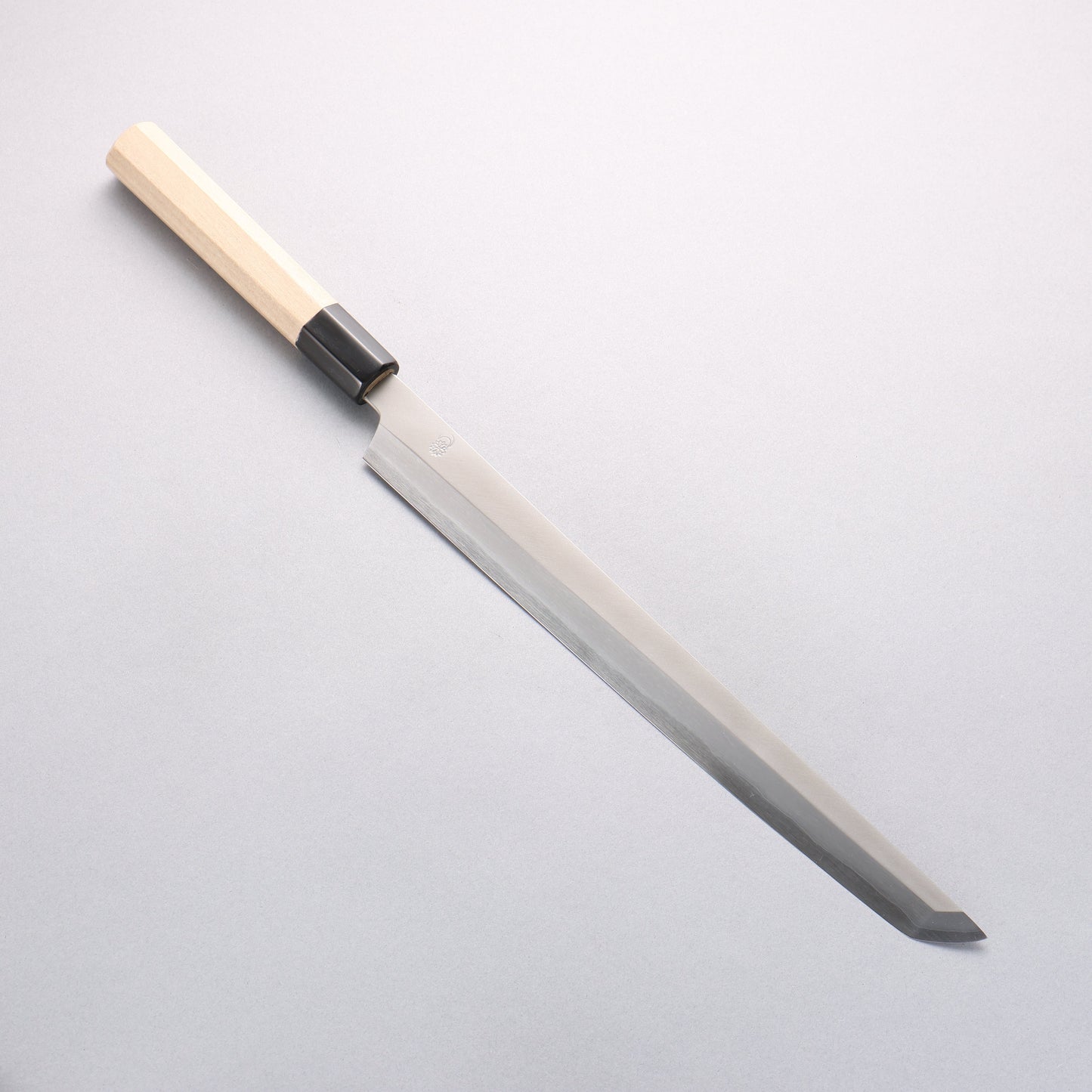菊月 銀三鋼 暈し 先丸蛸引包丁 300mm 朴柄 - 清助刃物