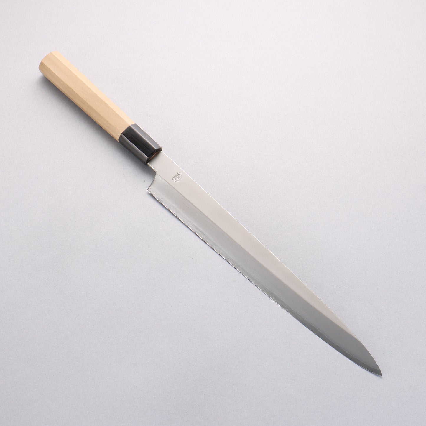 菊月 銀三鋼 暈し 柳刃包丁 270mm 朴柄 - 清助刃物