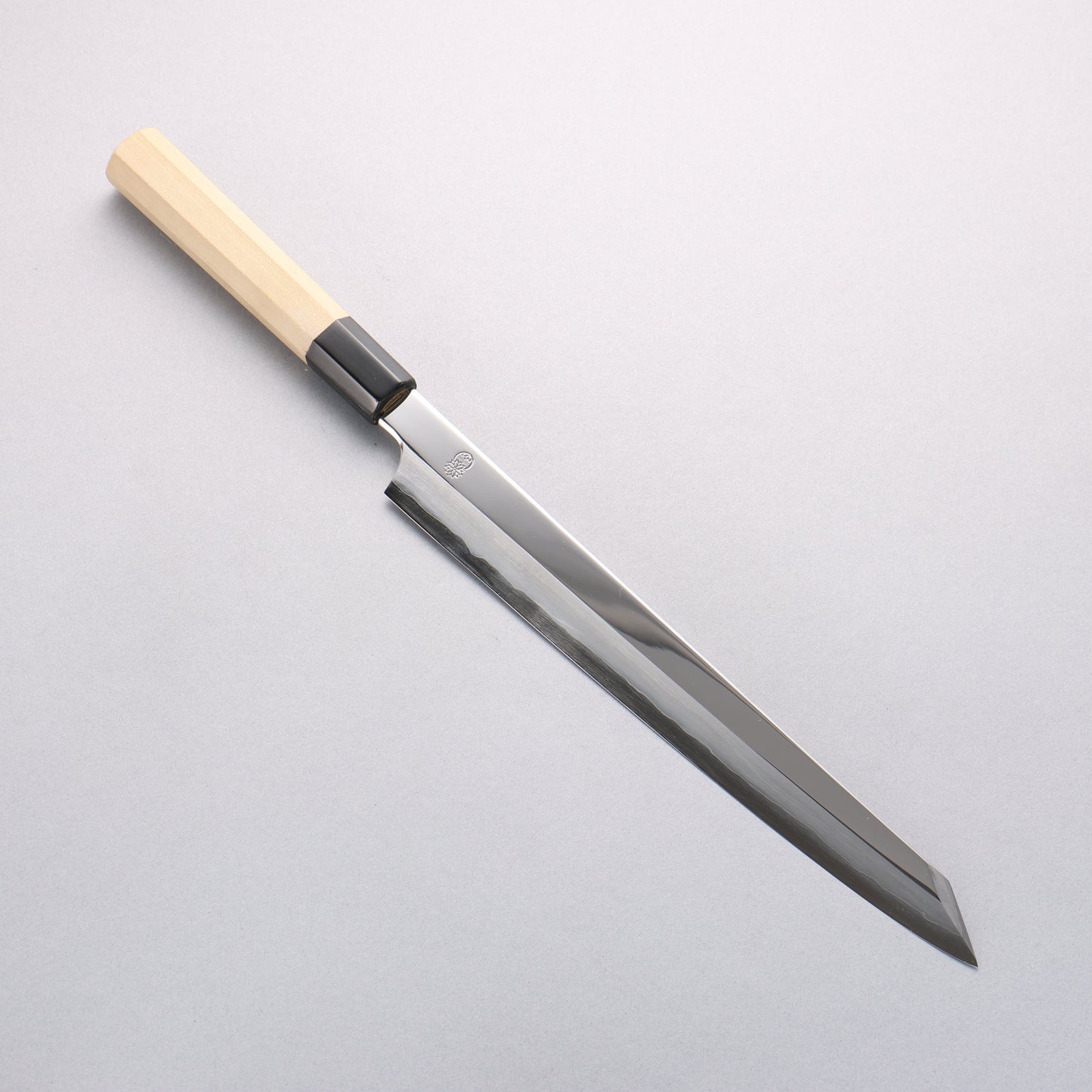重陽 銀三鋼 鏡面仕上げ 剣型柳刃包丁 270mm 朴柄 - 清助刃物