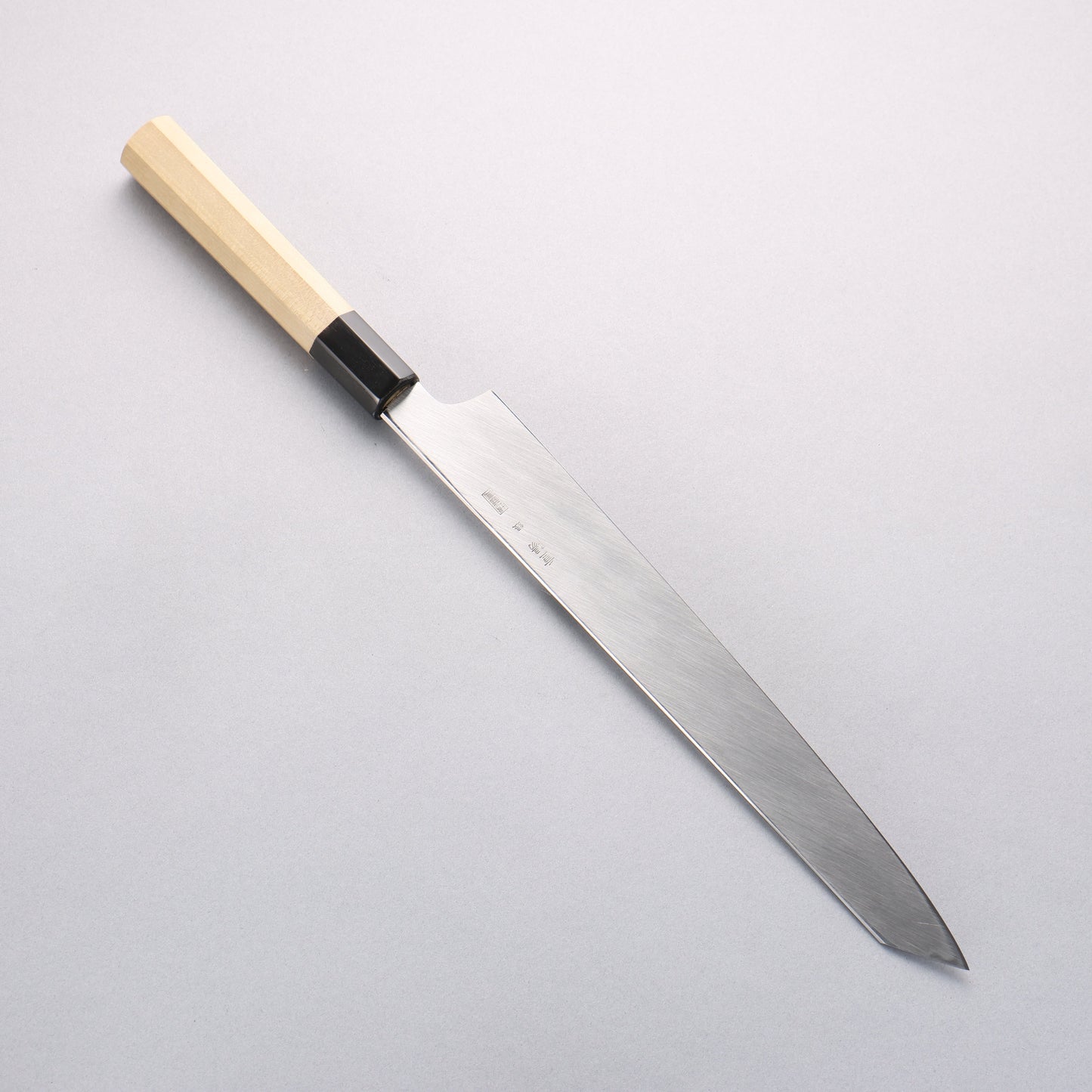 重陽 銀三鋼 鏡面仕上げ 剣型柳刃包丁 270mm 朴柄 - 清助刃物