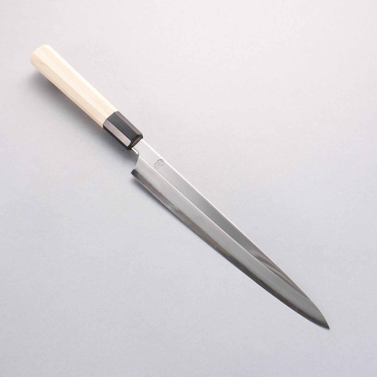 重陽 銀三鋼 鏡面仕上げ 柳刃包丁 240mm 朴柄 - 清助刃物