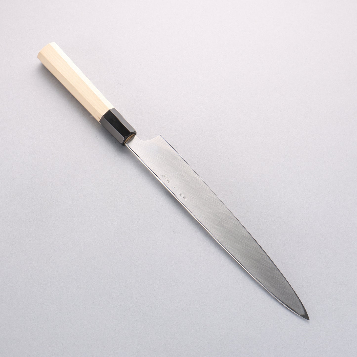 重陽 銀三鋼 鏡面仕上げ 柳刃包丁 240mm 朴柄 - 清助刃物