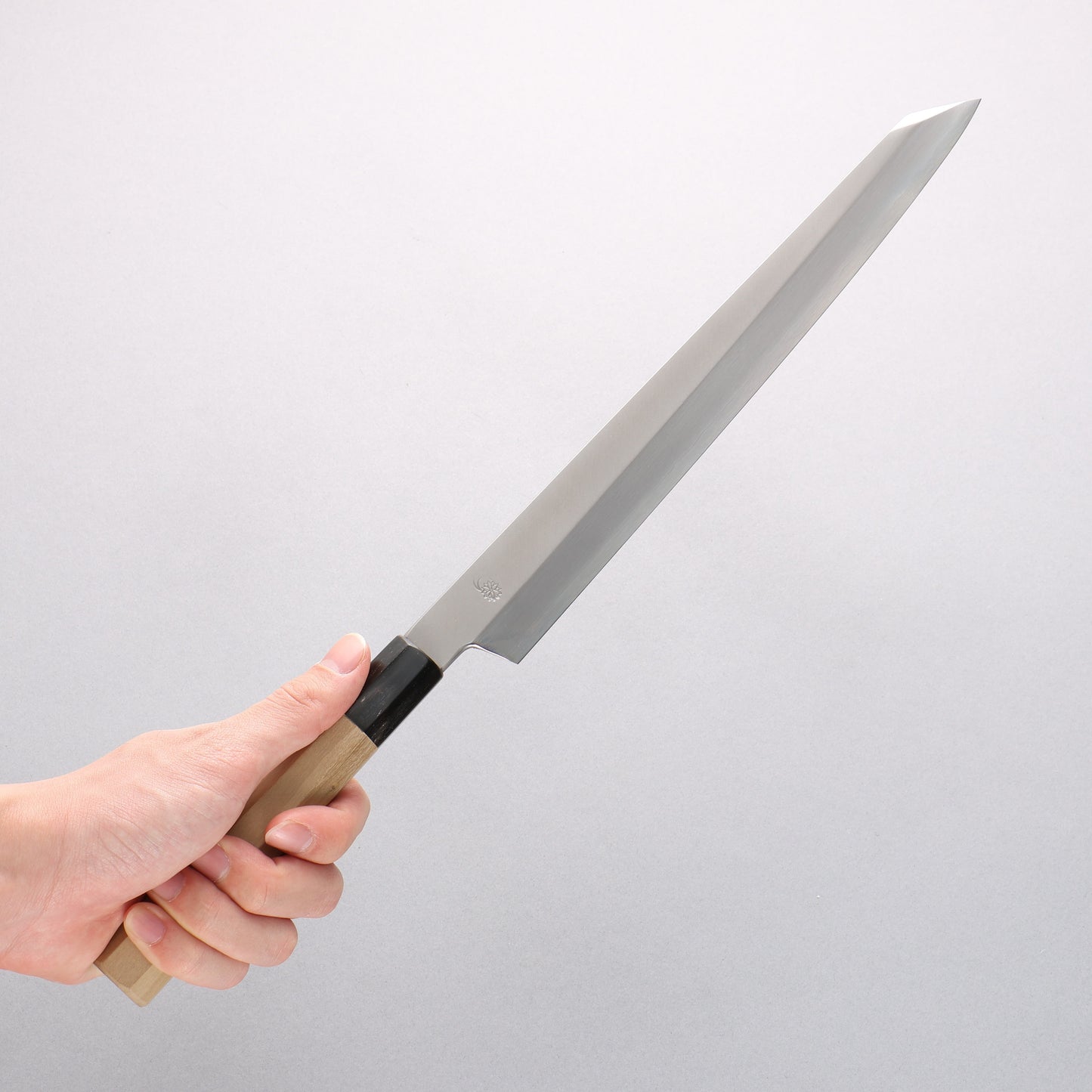 菊月 銀三鋼 暈し 切付柳刃包丁 270mm 朴柄 - 清助刃物