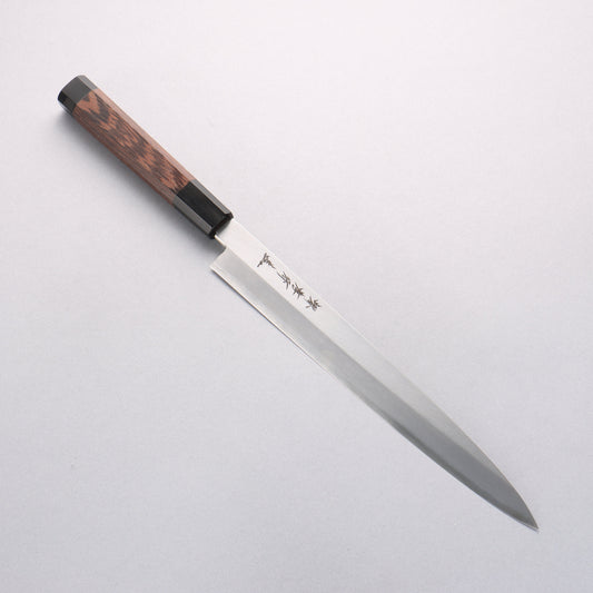 堺 孝行 シェフシリーズ 銀三鋼 柳刃包丁 ウェンジ(両側水牛リング付き)柄 - 清助刃物