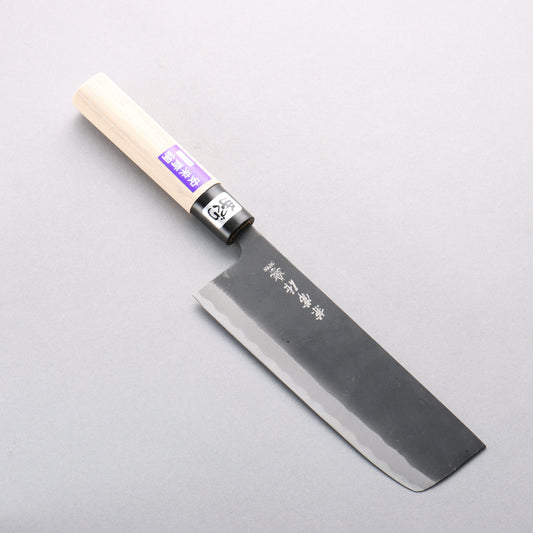 兼常 浜研 青ニ鋼 黒仕上げ 菜切包丁 165mm 朴柄 - 清助刃物