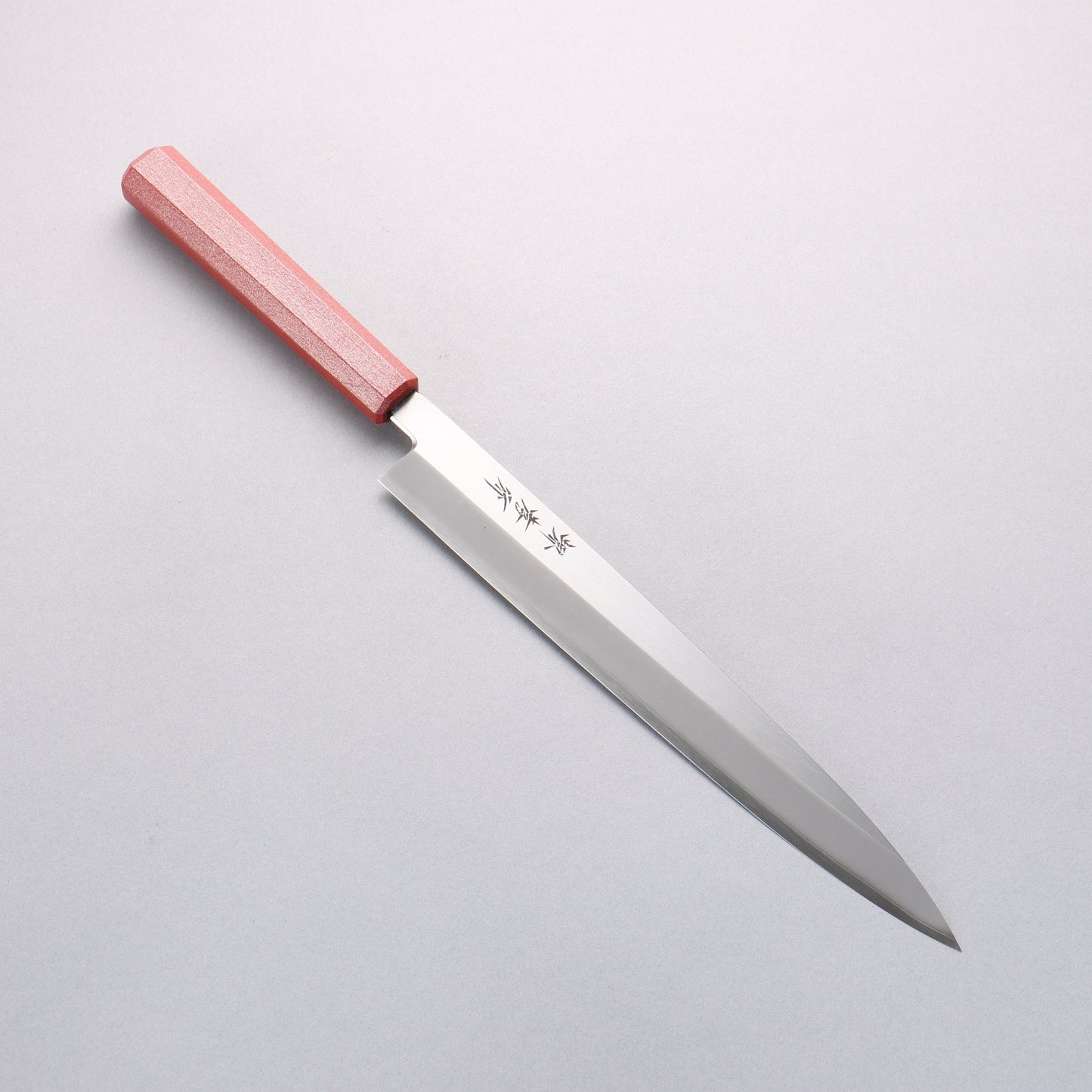 堺 孝行 なないろ INOX モリブデン鋼 柳刃包丁 270mm ABS樹脂(朱パール)柄 - 清助刃物