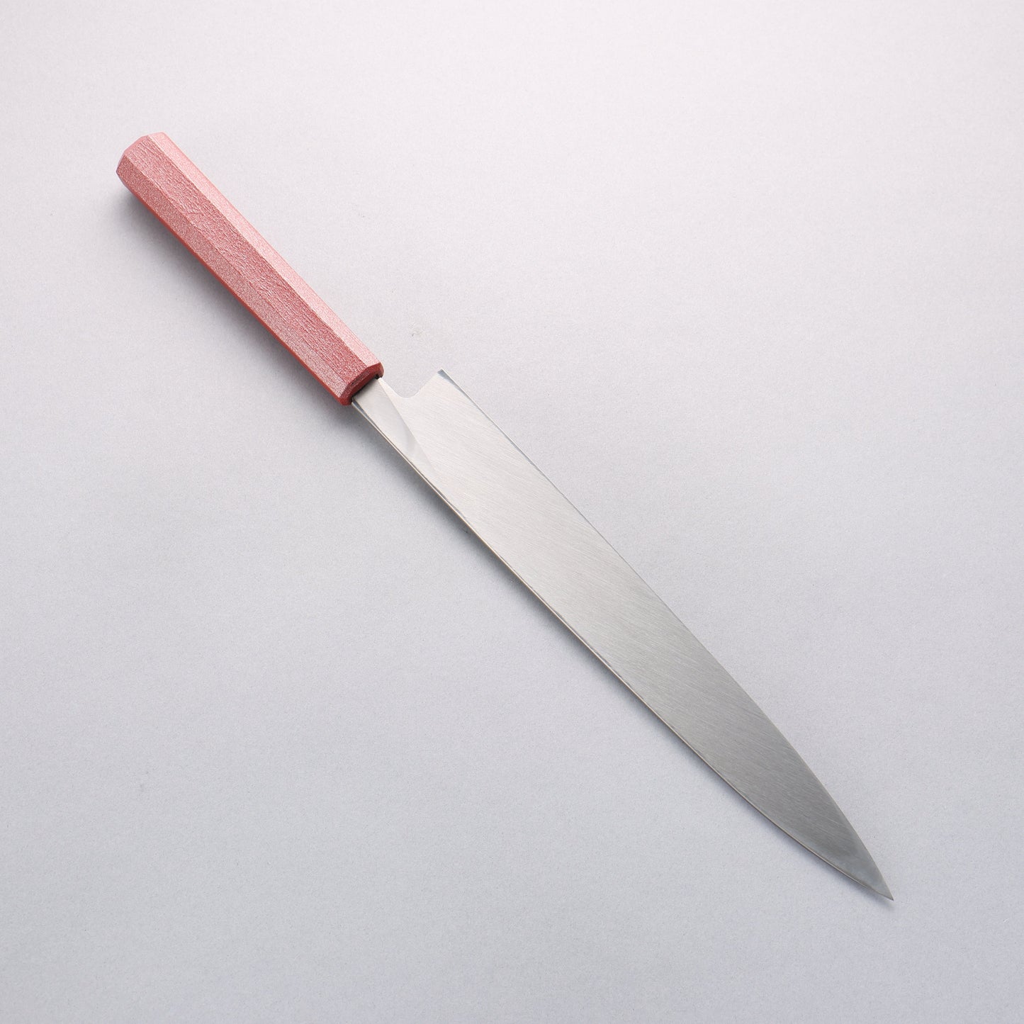 堺 孝行 なないろ INOX モリブデン鋼 柳刃包丁 270mm ABS樹脂(朱パール)柄 - 清助刃物