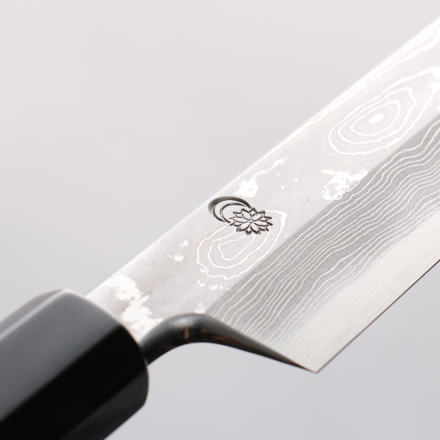 菊月 青一鋼 ダマスカス 切付柳刃包丁 300mm 朴柄 - 清助刃物