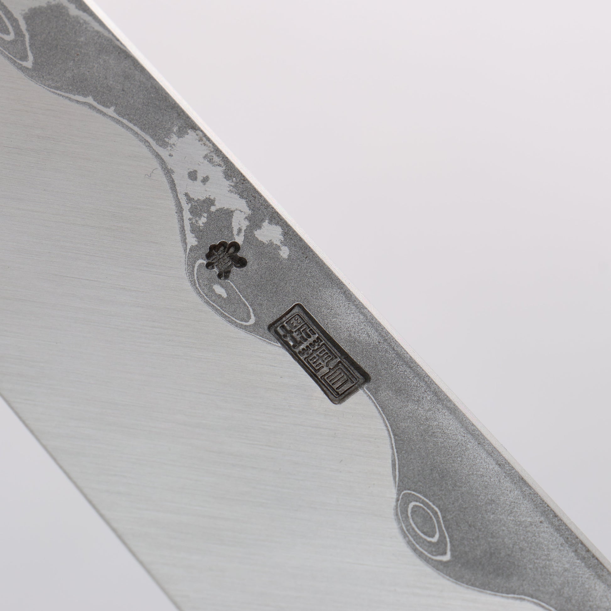 菊月 青一鋼 ダマスカス 切付柳刃包丁 300mm 朴柄 - 清助刃物