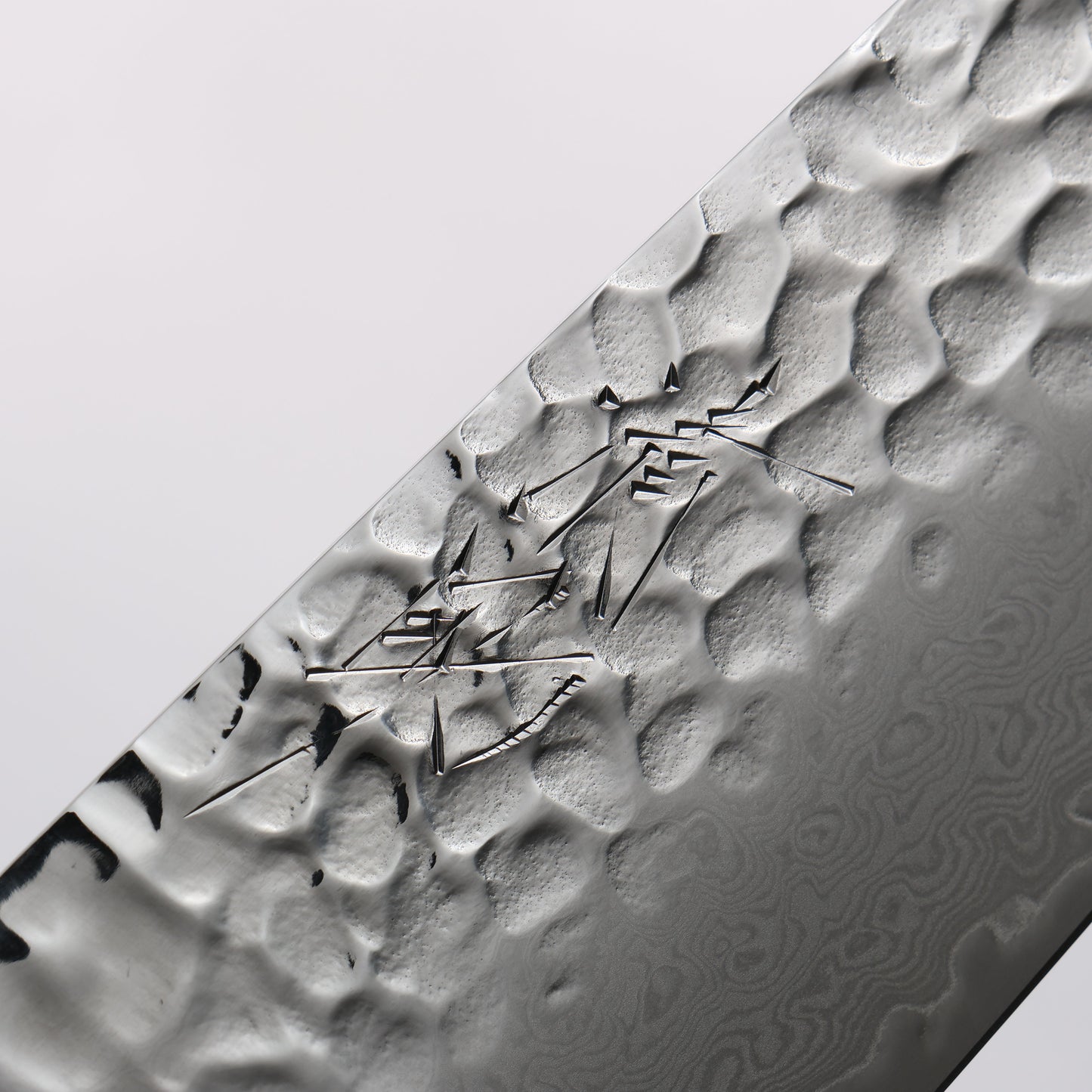 清助 VG10 33層 ダマスカス 三徳包丁 170mm 茶合板柄 鞘付き - 清助刃物