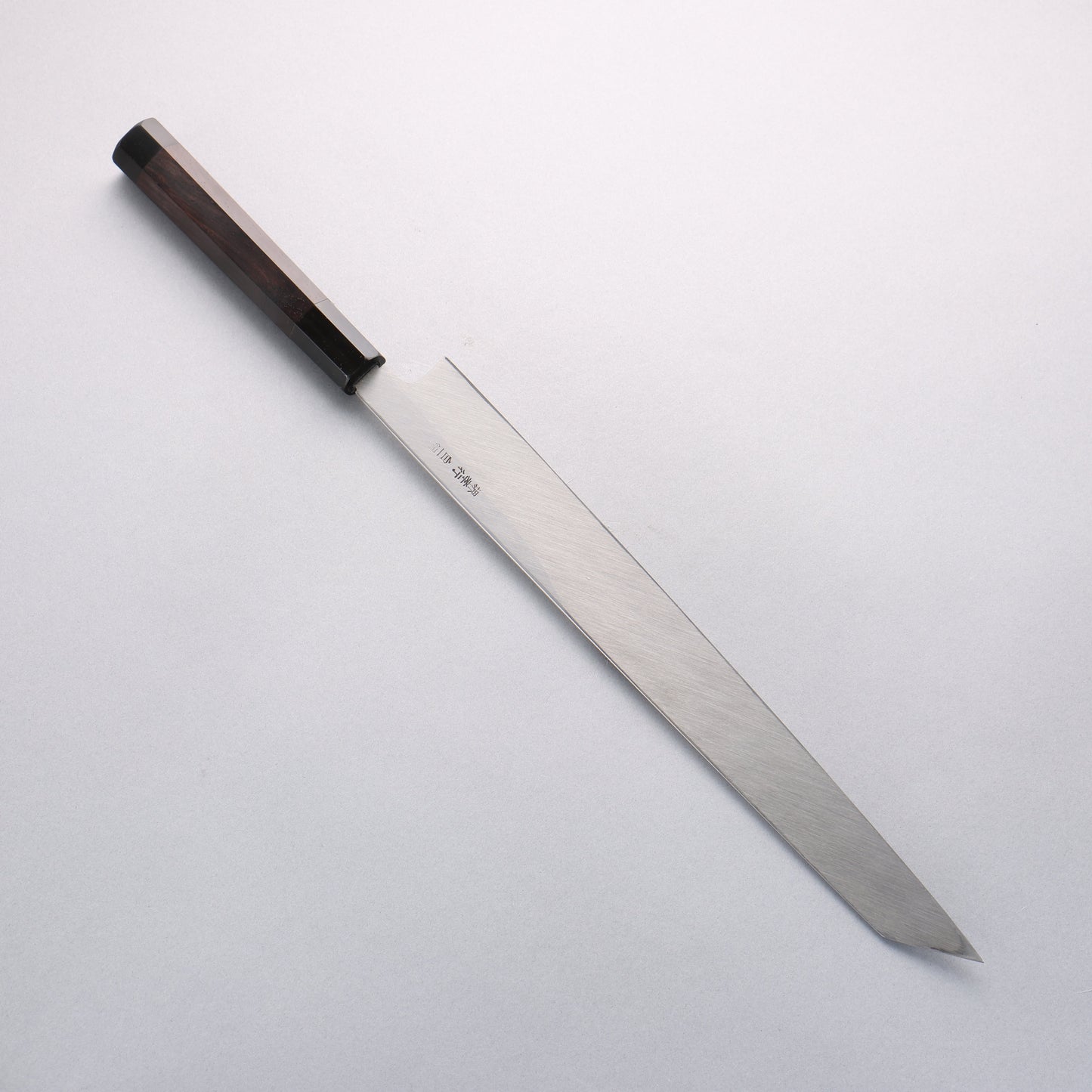 堺 孝行 白虎 白一鋼 切付柳刃包丁 330mm 黒檀柄 鞘付き - 清助刃物