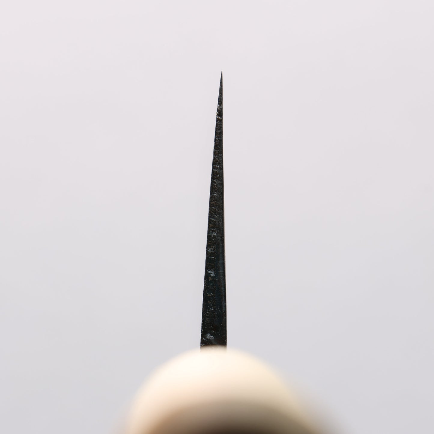 兼常 白ニ鋼 黒打 菜切包丁 165mm 朴柄 - 清助刃物