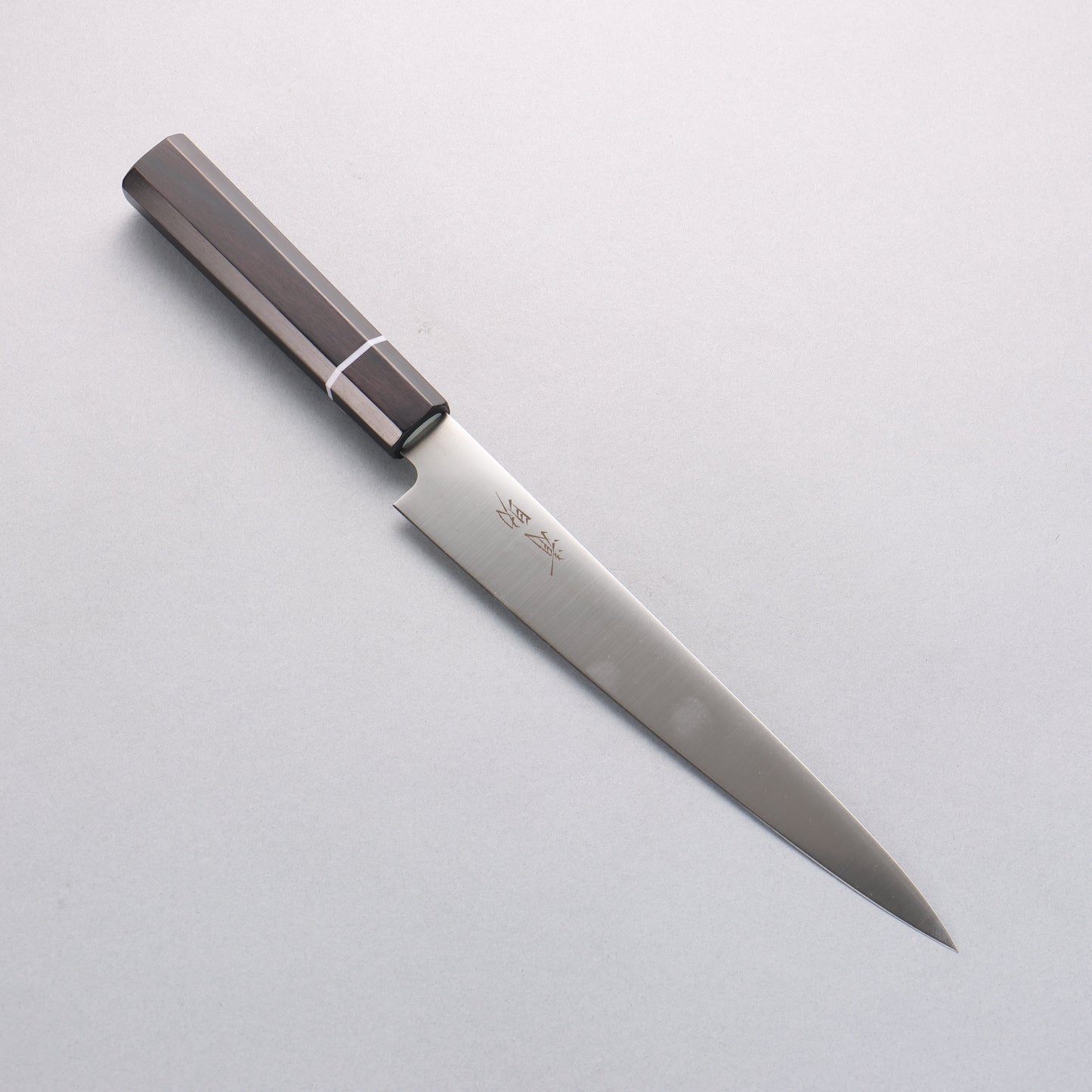 清助 モリブデン鋼(MOL) スライサーナイフ 210mm 黒合板柄 - 清助刃物