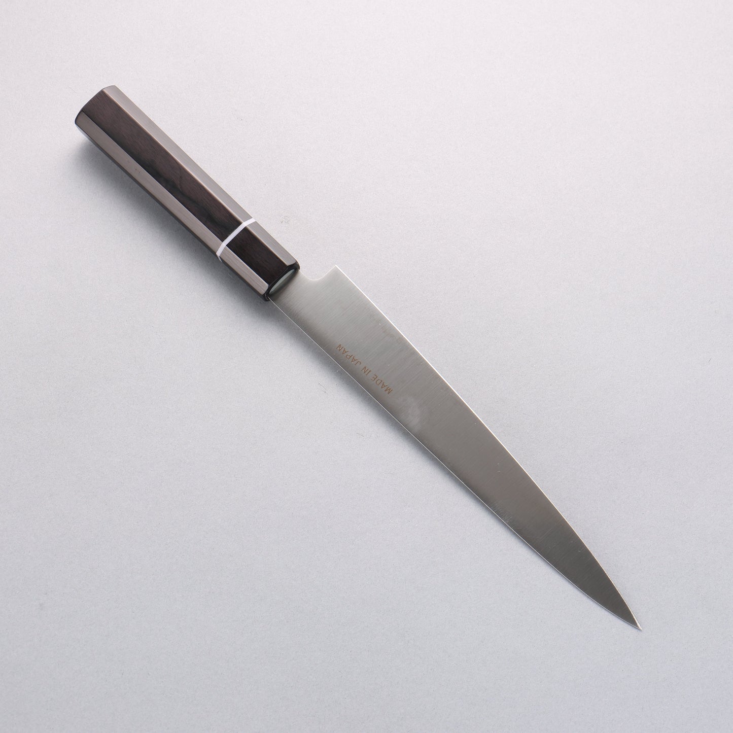 清助 モリブデン鋼(MOL) スライサーナイフ 210mm 黒合板柄 - 清助刃物