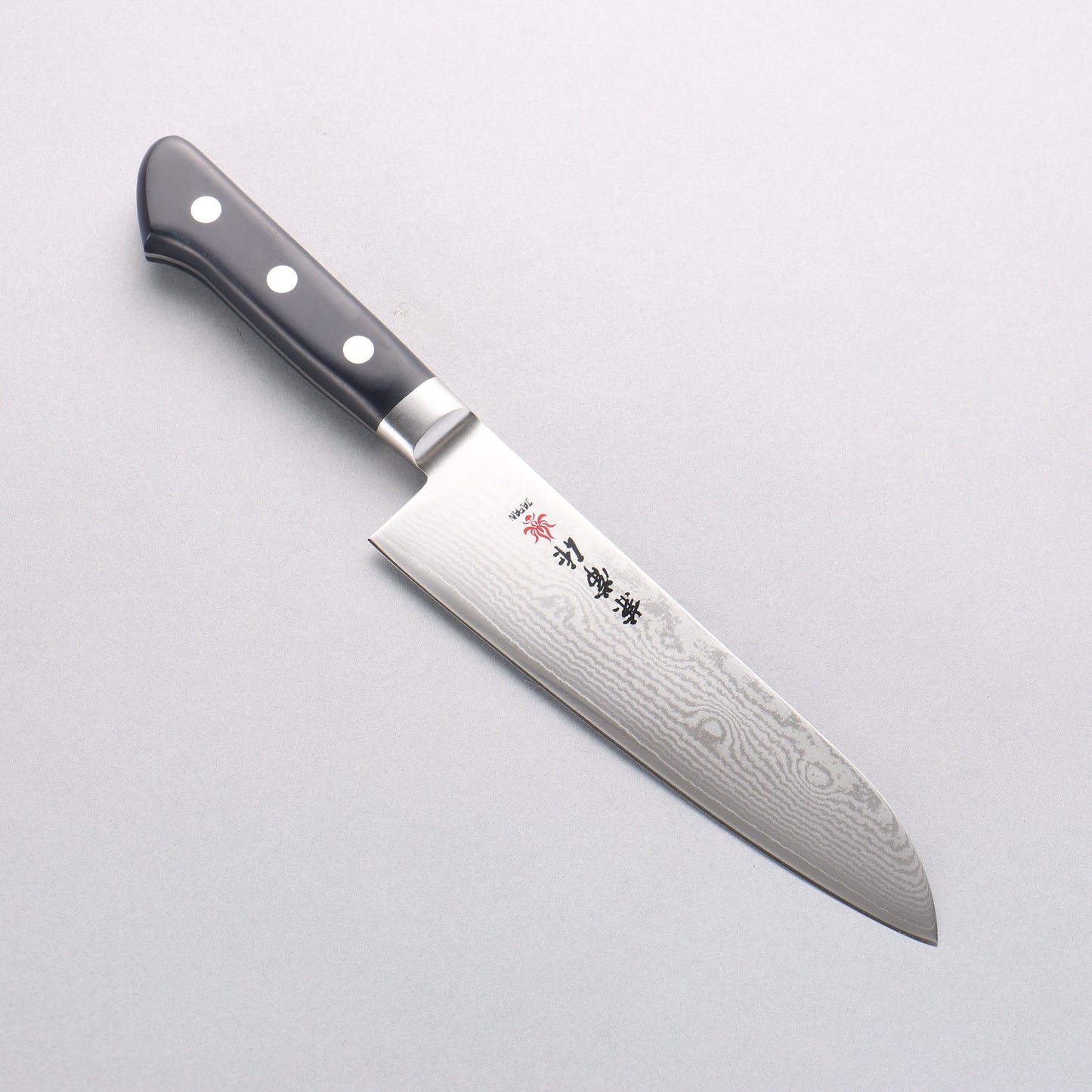 兼常 VG10 33層 ダマスカス 三徳包丁 180mm プラスチック柄 - 清助刃物