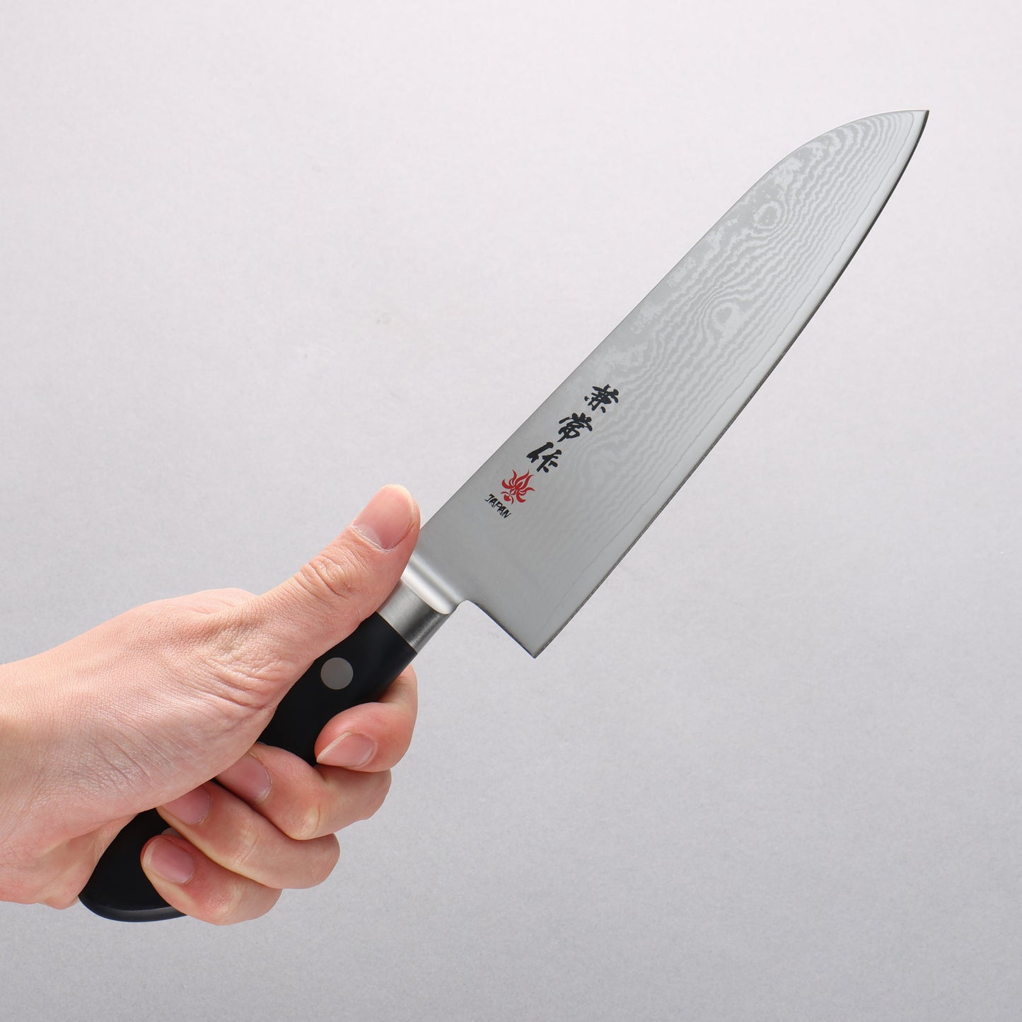 兼常 VG10 33層 ダマスカス 三徳包丁 180mm プラスチック柄 - 清助刃物