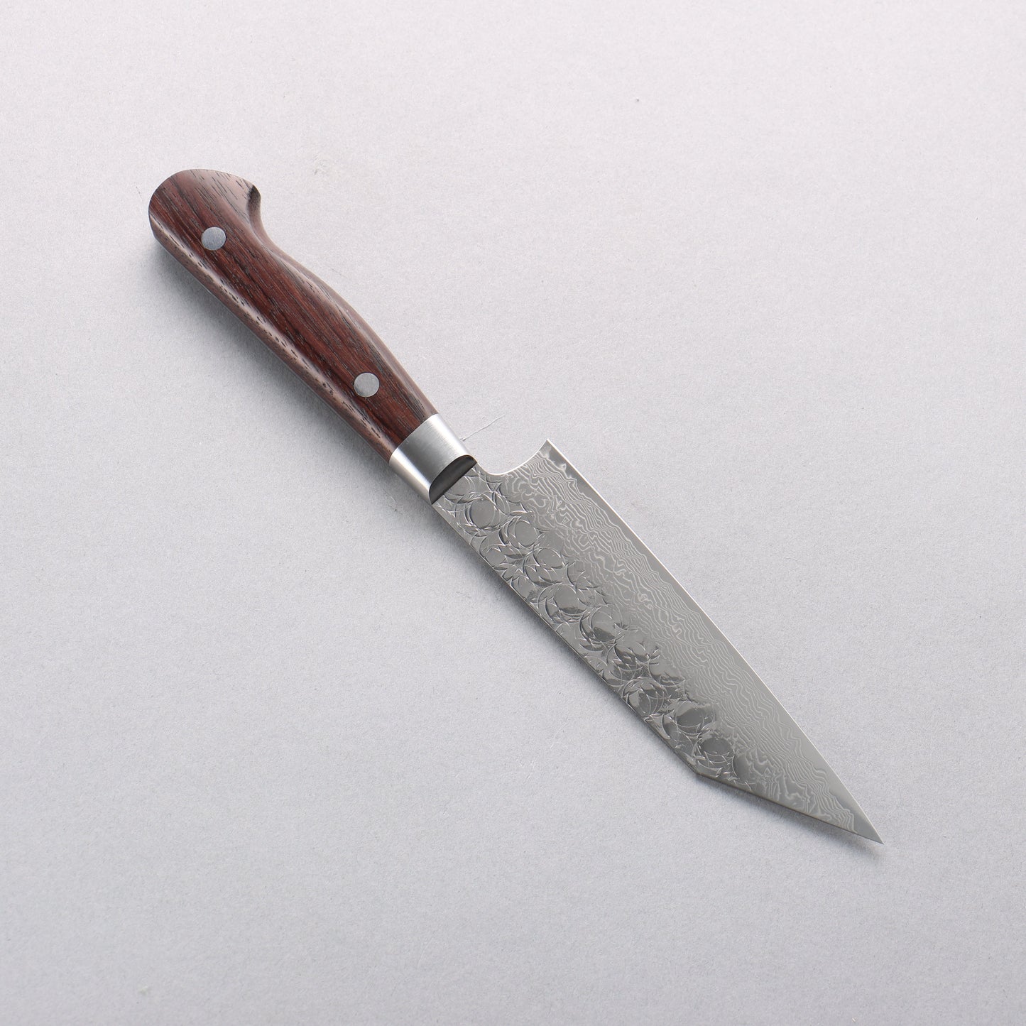 堺 孝行 SG2 鎚目 ダマスカス 磨き仕上げ 剣型ペティナイフ包丁 120mm 紫檀柄 - 清助刃物